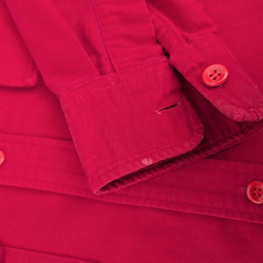 L.L. Bean × Vintage LL Bean Vintage Cursive Label Era Red Chamois Cotton Shirt Size US M / EU 48-50 / 2 - 6 Thumbnail
