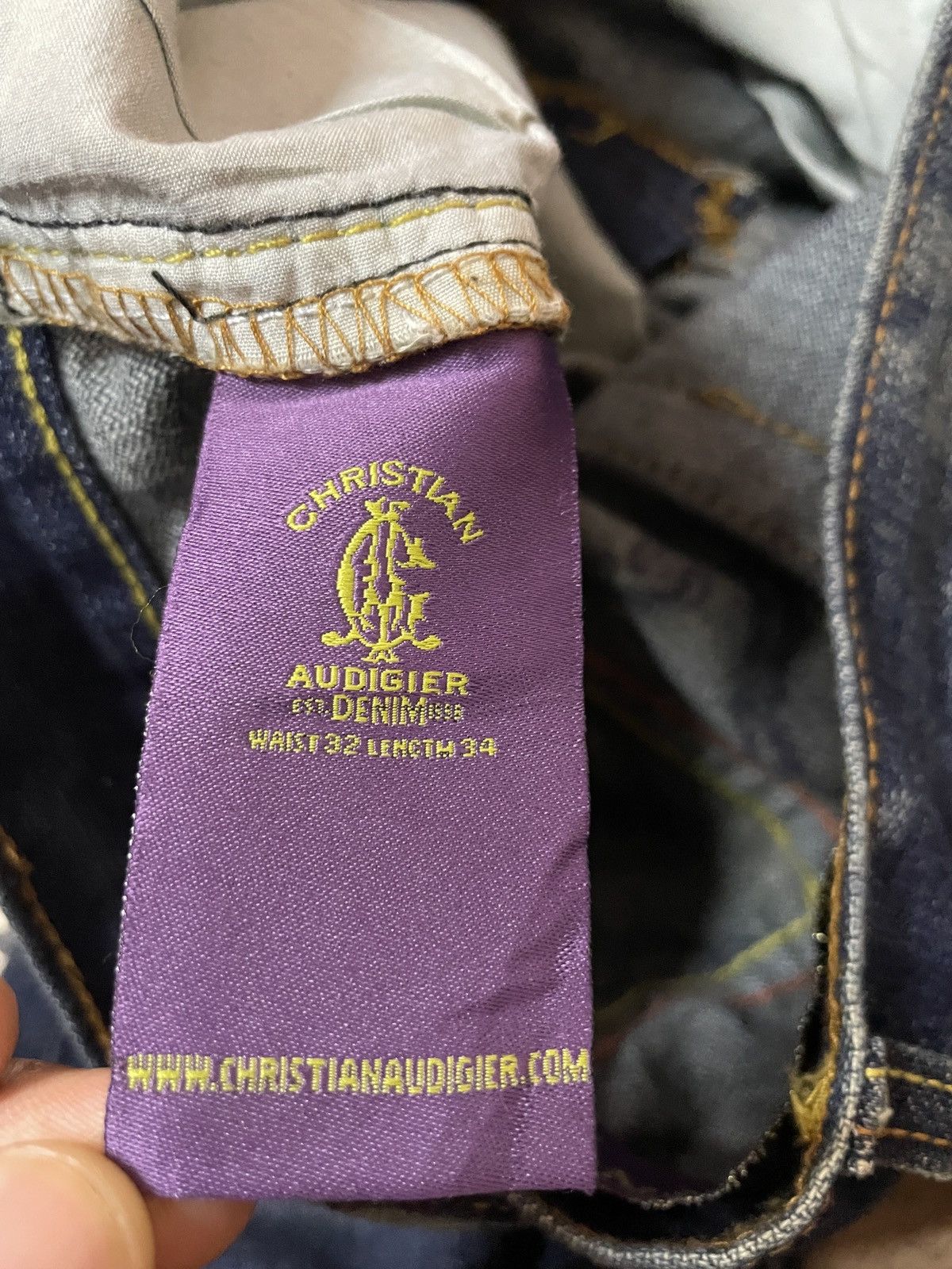 Christian Audigier × Ed Hardy Y2K Ed Hardy by Christian Audigier Designer Embroidery Denim Size US 32 / EU 48 - 13 Thumbnail