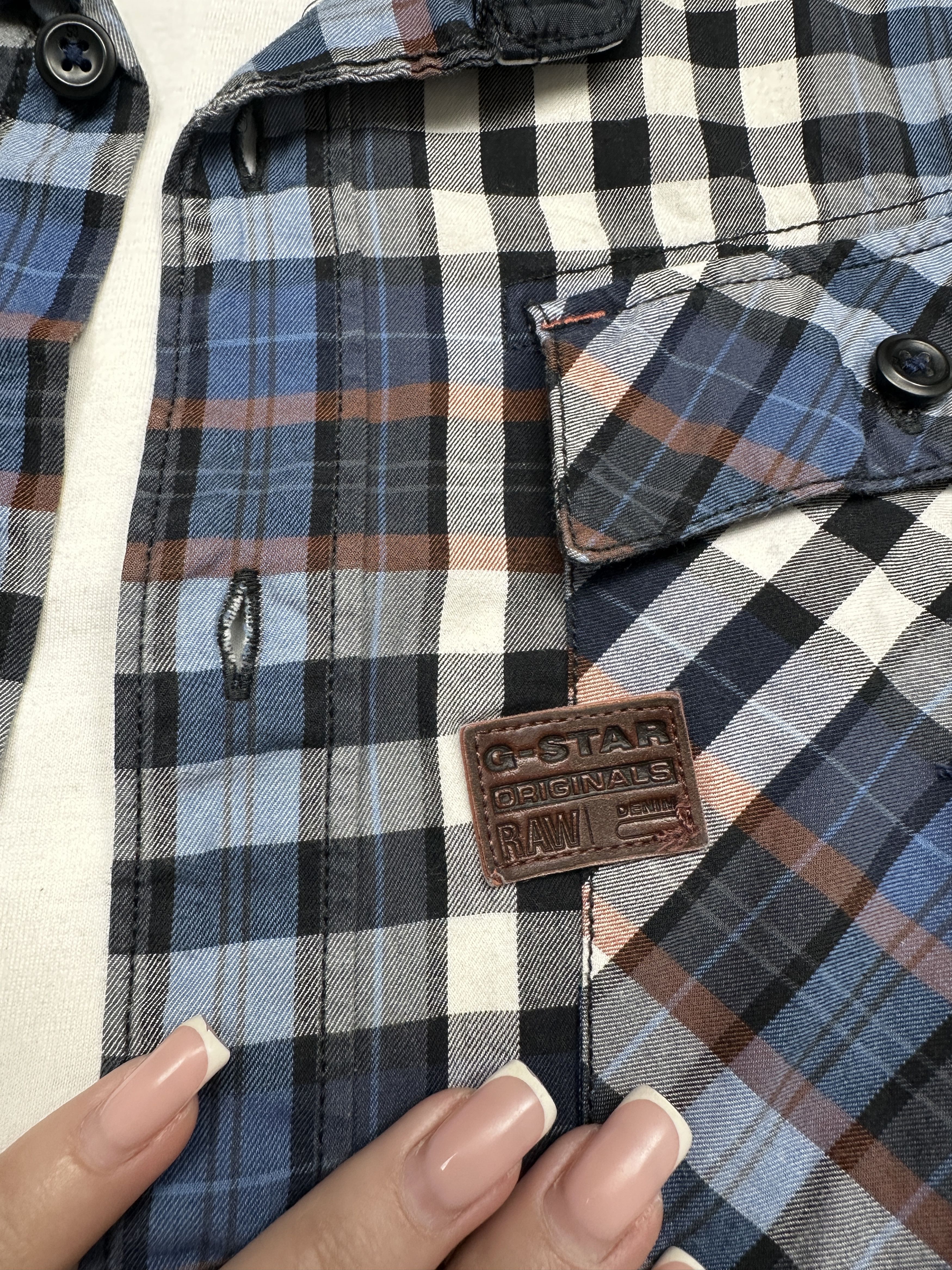 G-Star G Star Raw Mens Aero Phantom Chech Plaid Shirt Size US S / EU 44-46 / 1 - 3 Thumbnail