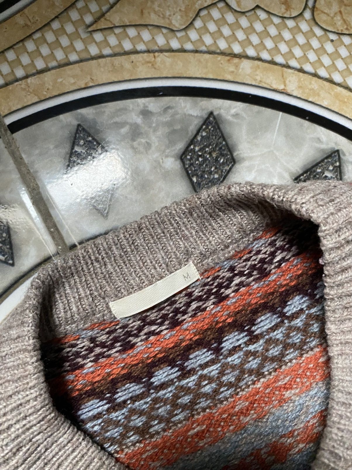 Other Vintage 90's GU Japan Fair Isle Knit Winter Streetwear Size US M / EU 48-50 / 2 - 7 Thumbnail