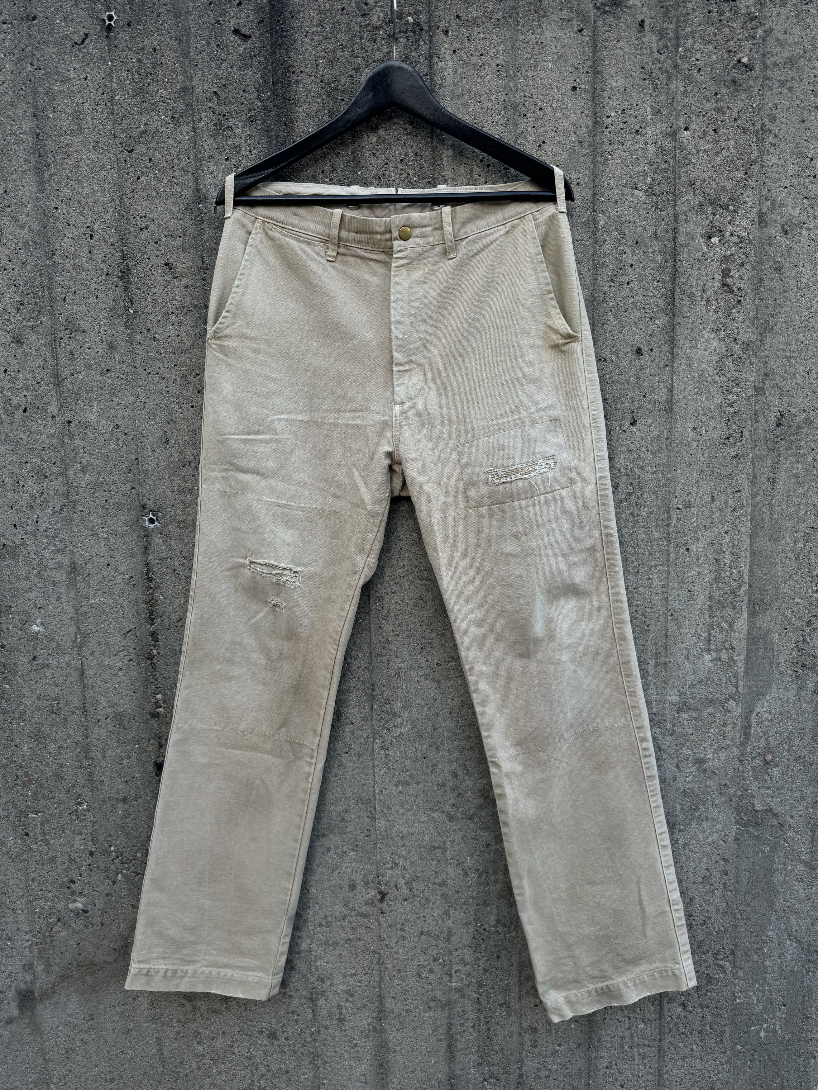 Unused Patched Distressed Workwear Pants Size US 30 / EU 46 - 1 Thumbnail