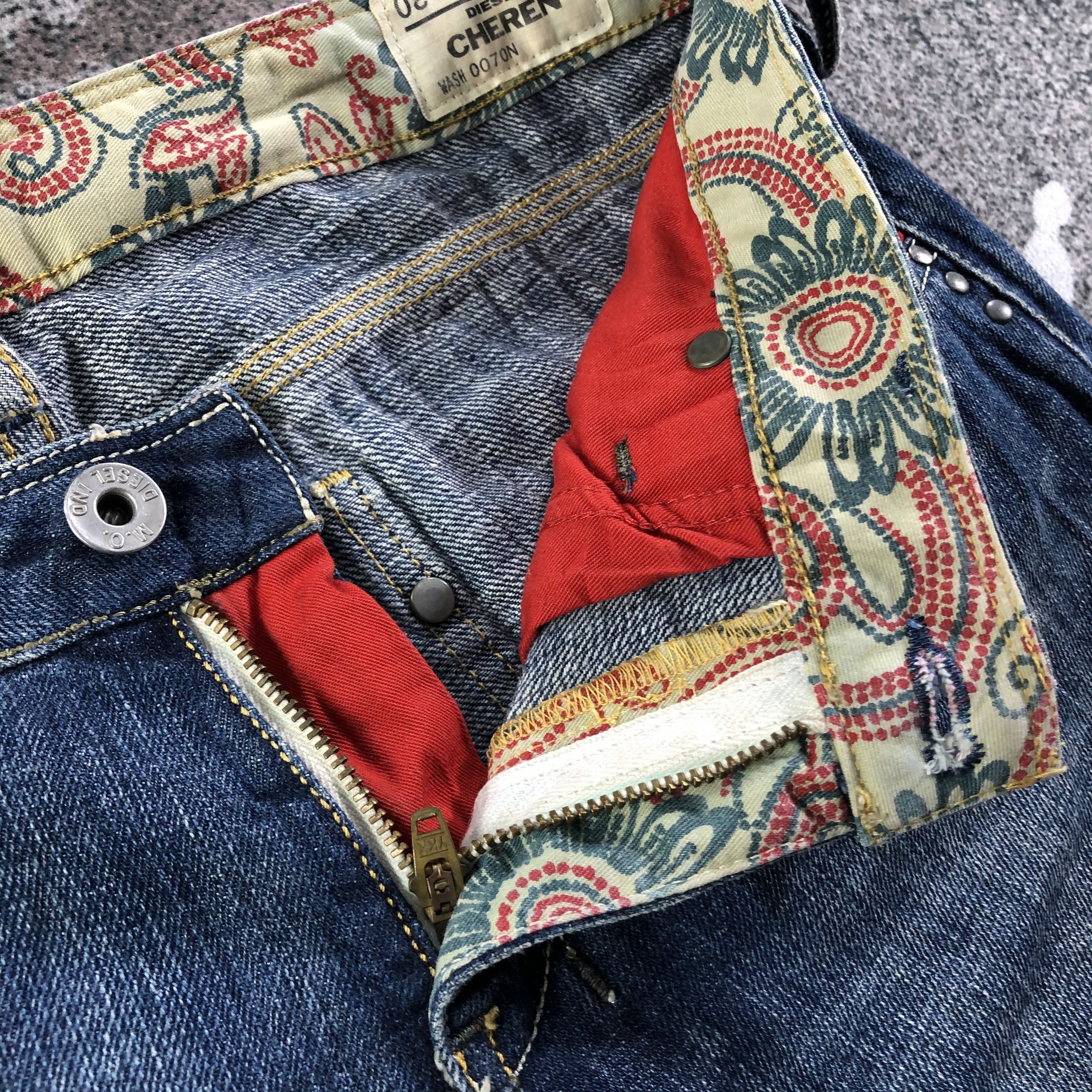 Japanese Brand Diesel Faded Blue Flare Jeans KJ1950 Size 27" / US 4 / IT 40 - 8 Thumbnail