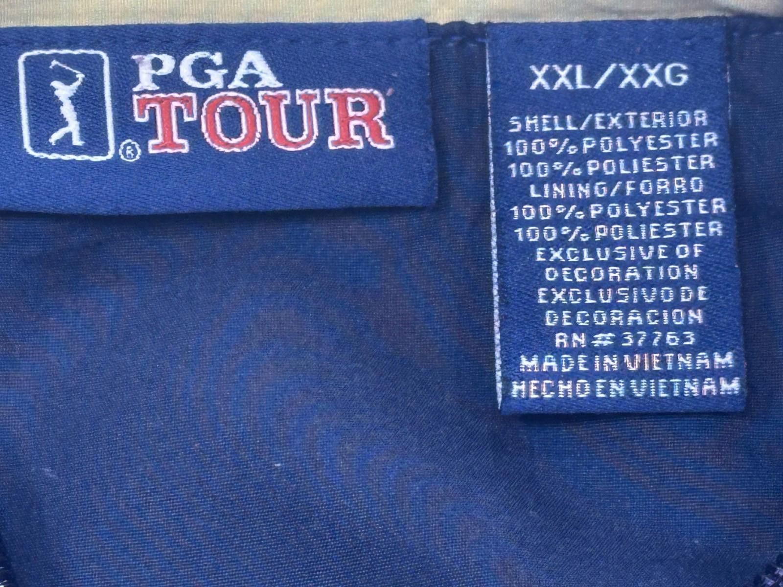 PGA Tour PGA Tour 1/4 Zip Golf Pullover Athletic Jacket Blue Mens 2XL Size ONE SIZE - 5 Thumbnail