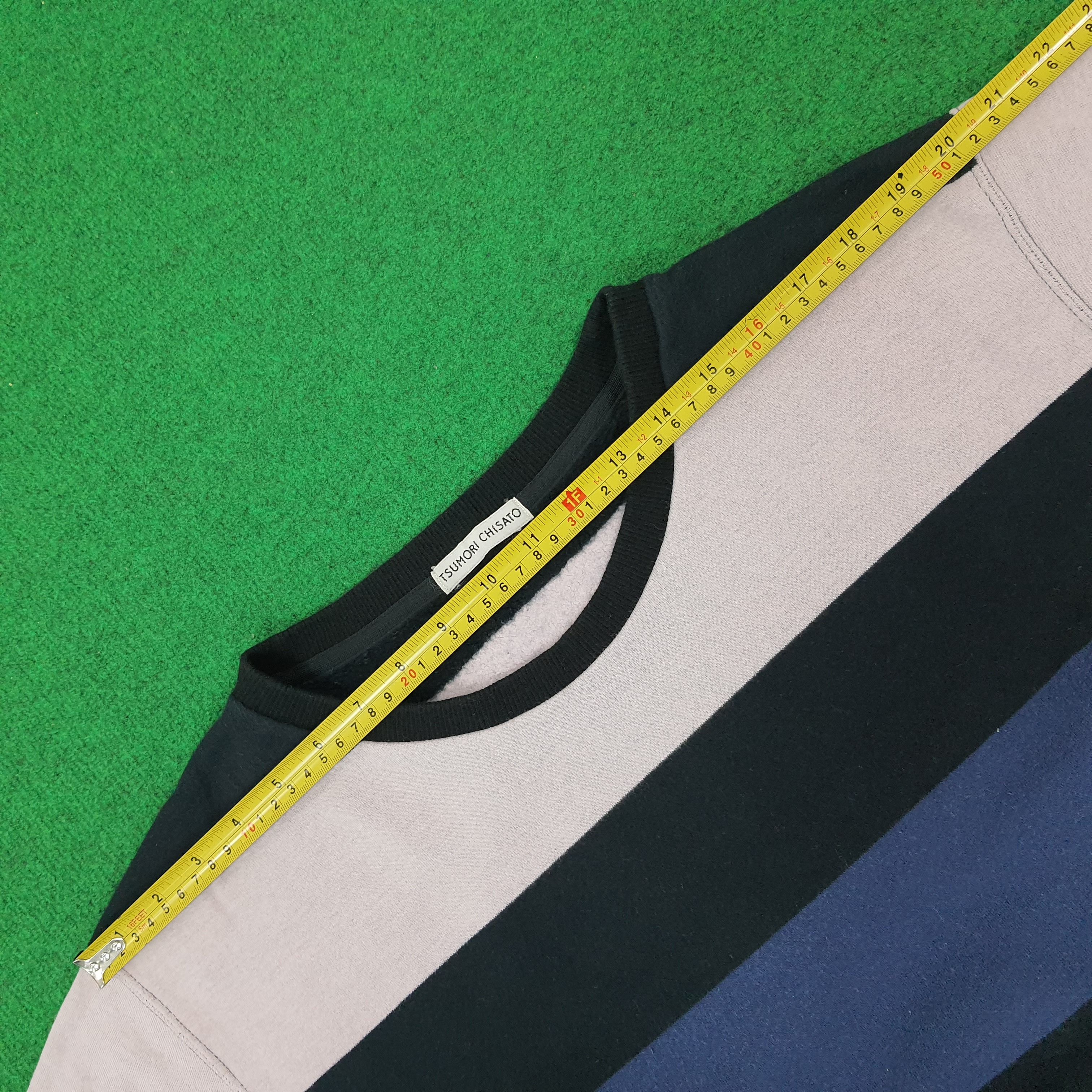 Tsumori Chisato Vintage Tsumori Chisato Stripes Designer Sweatshirt C241N2 Size US M / EU 48-50 / 2 - 7 Thumbnail