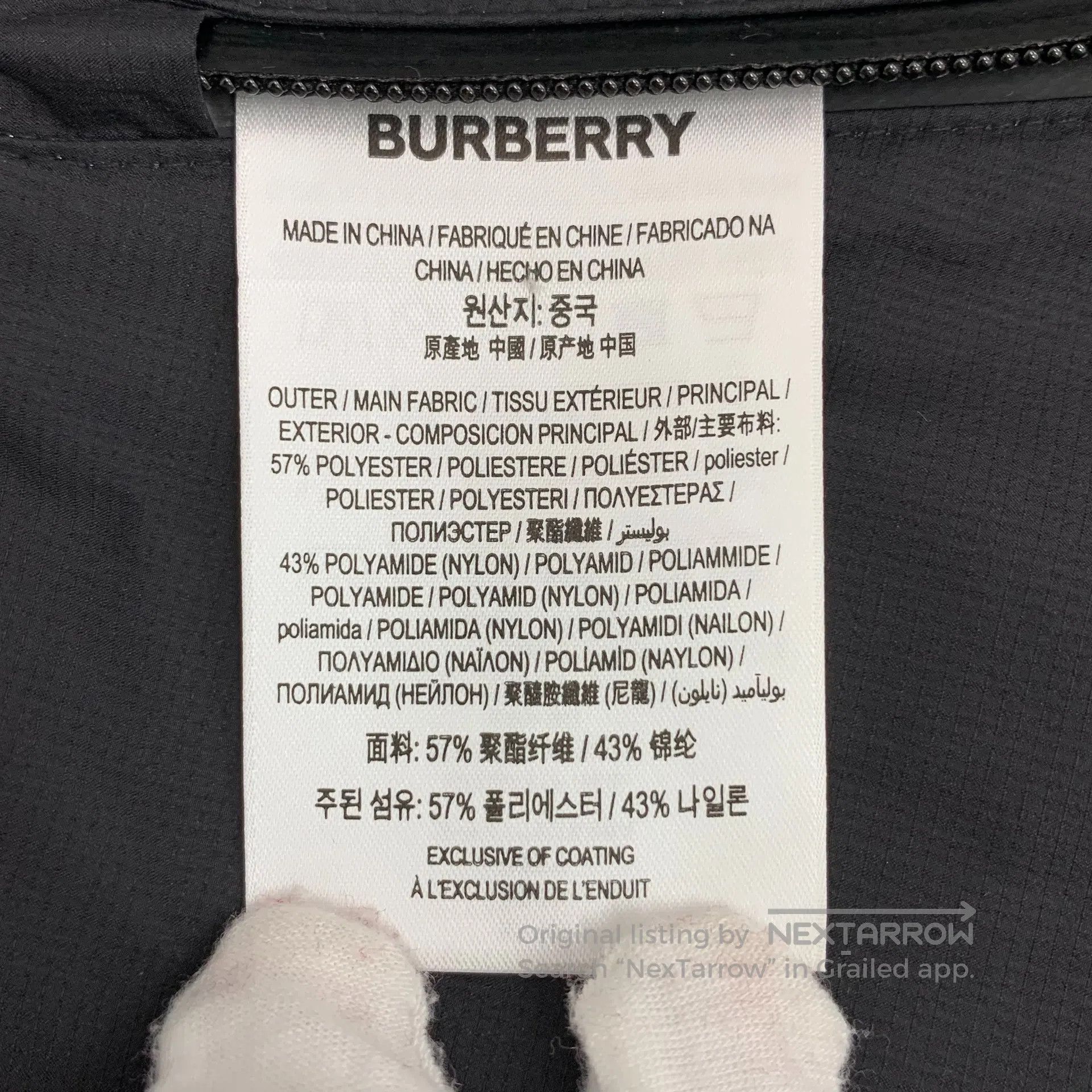 Burberry Burberry Black logo lettering print hooded half-zip long-s Size US L / EU 52-54 / 3 - 6 Thumbnail