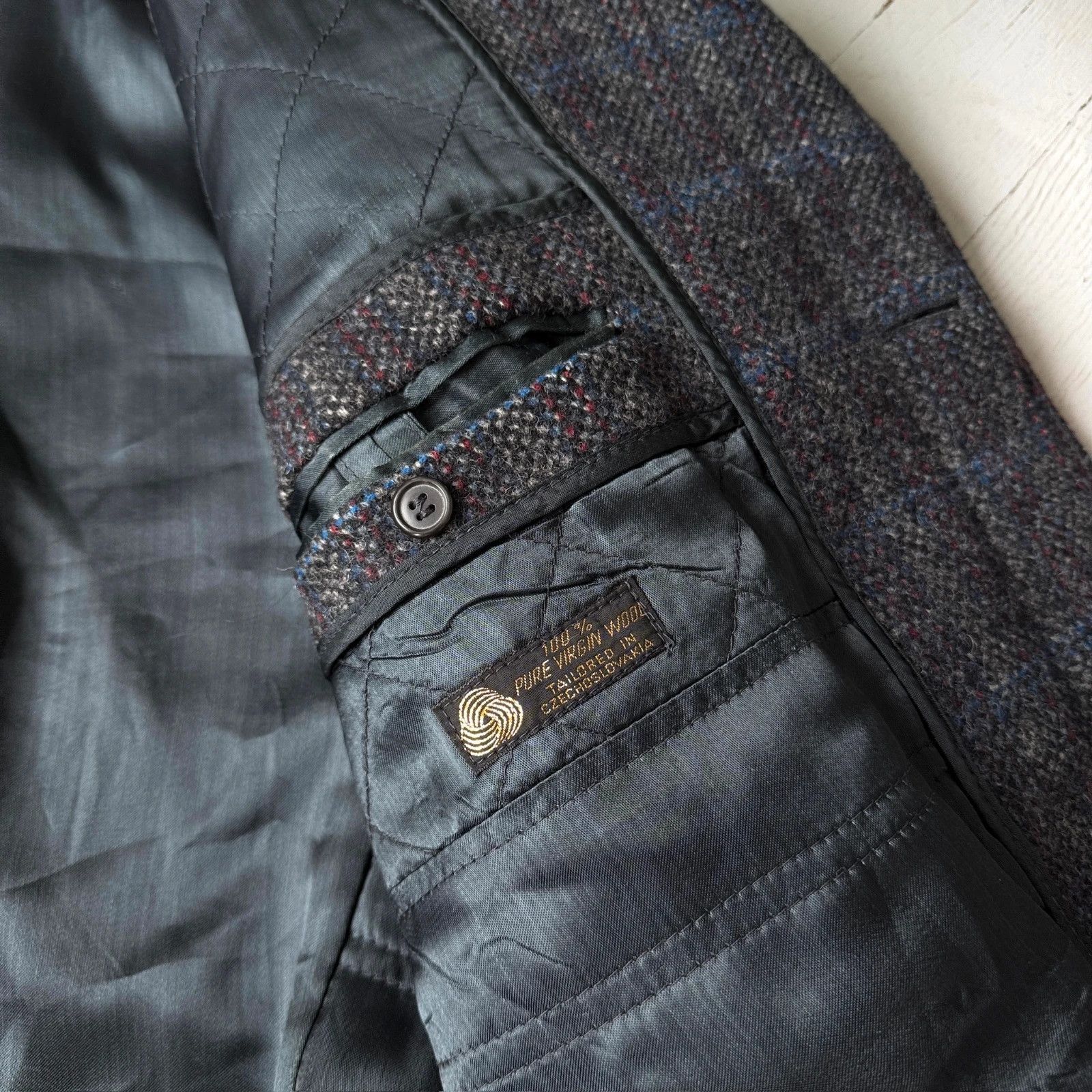 Vintage Vintage Preppy Pure New Wool Tweed Over coat Elegant Style Size US M / EU 48-50 / 2 - 5 Thumbnail