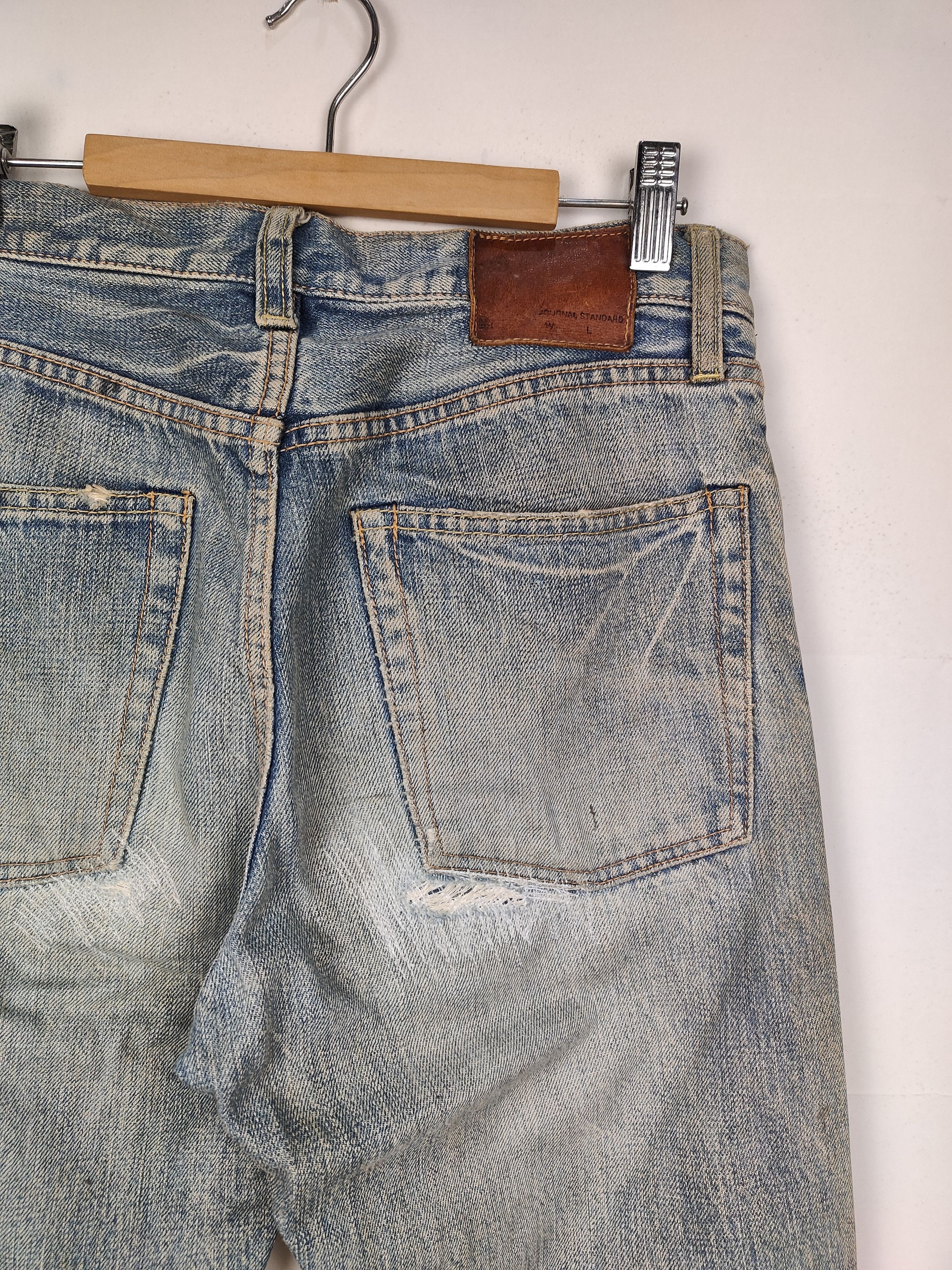 Japanese Brand Journal Standard Distressed Selvedge Denim Pant Size US 28 / EU 44 - 7 Thumbnail