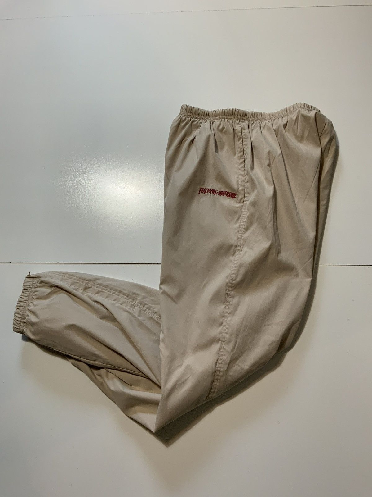 Fucking Awesome Fuckingawesome FA Worldwide Khaki Windbreaker Track Pants Size US 32 / EU 48 - 2 Thumbnail