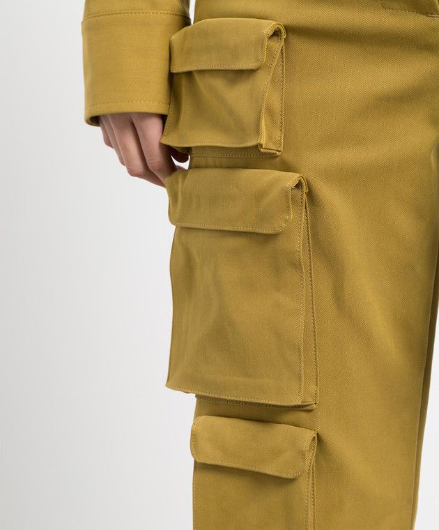 Off-White o1y1225 Cargo Pant in Khaki Size 27" / US 4 / IT 40 - 4 Thumbnail