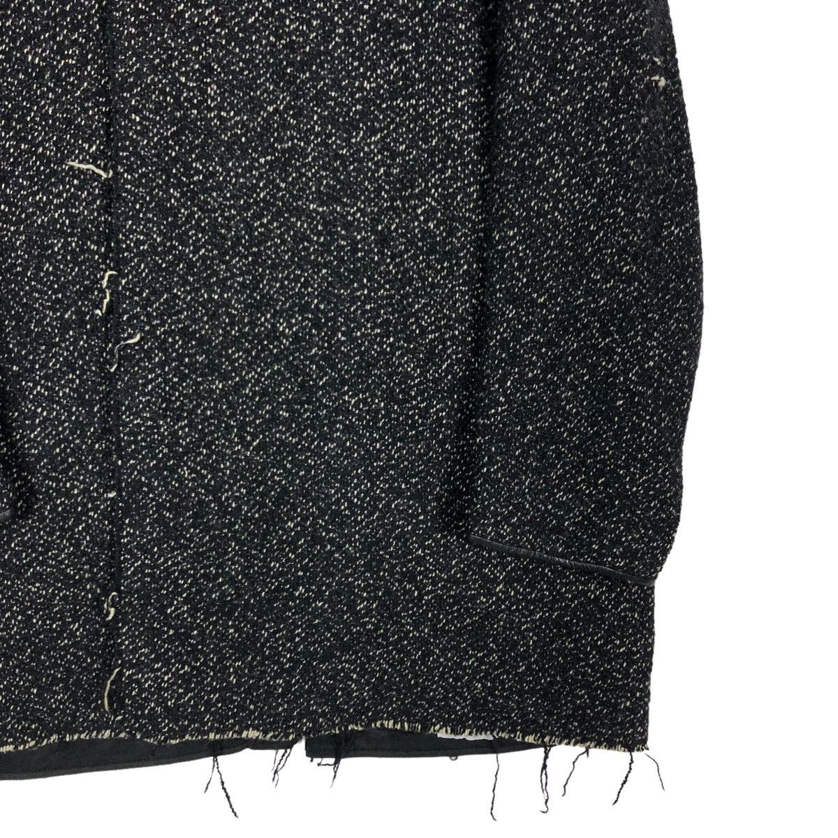 Yohji Yamamoto 🔥VINTAGE AW2004 YYPH WOOL JACKET LEATHER POCKET Size US L / EU 52-54 / 3 - 9 Thumbnail