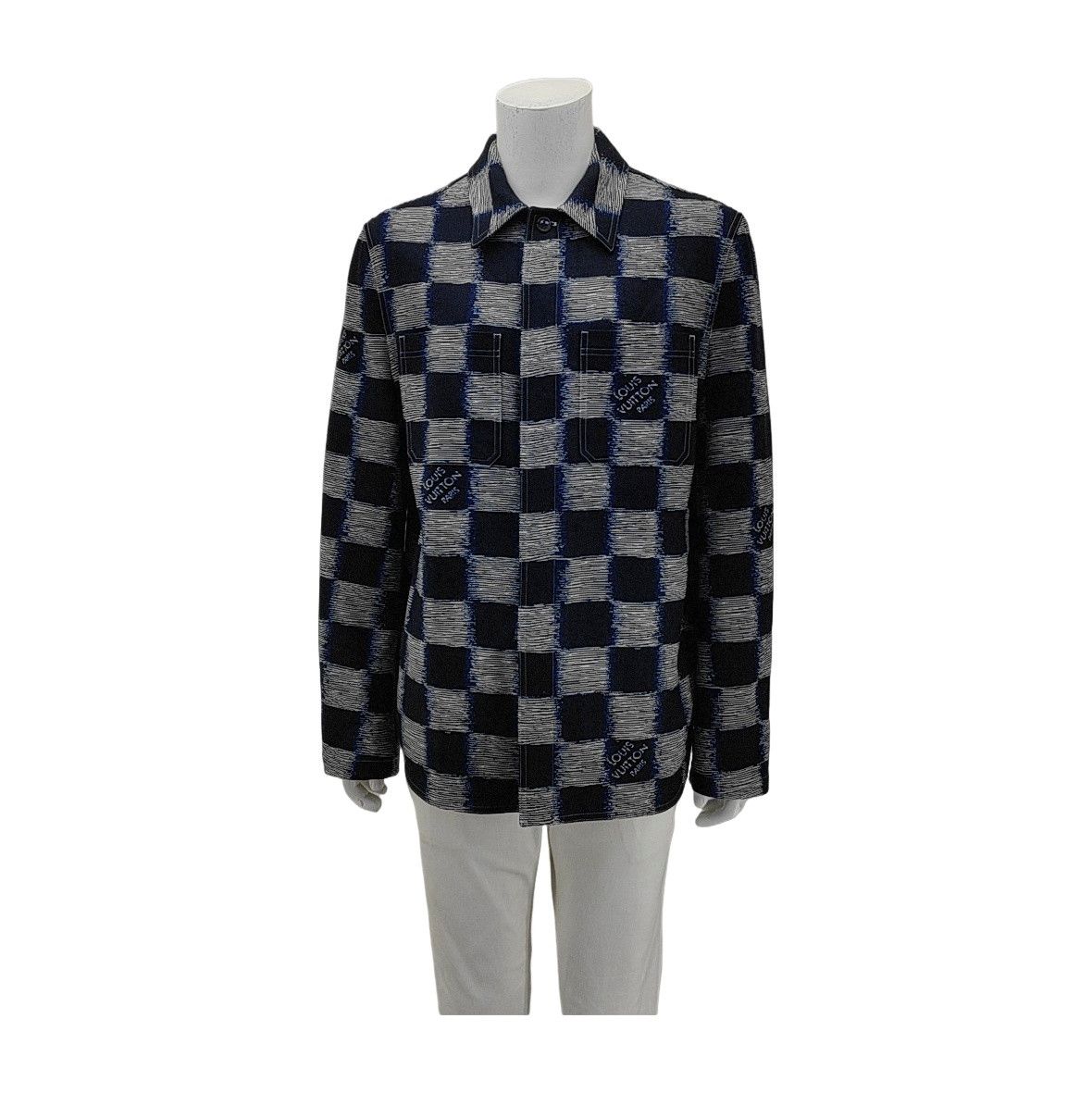 Louis Vuitton Louis Vuitton Damier Check Wool Light Jacket L Size US L / EU 52-54 / 3 - 1 Thumbnail