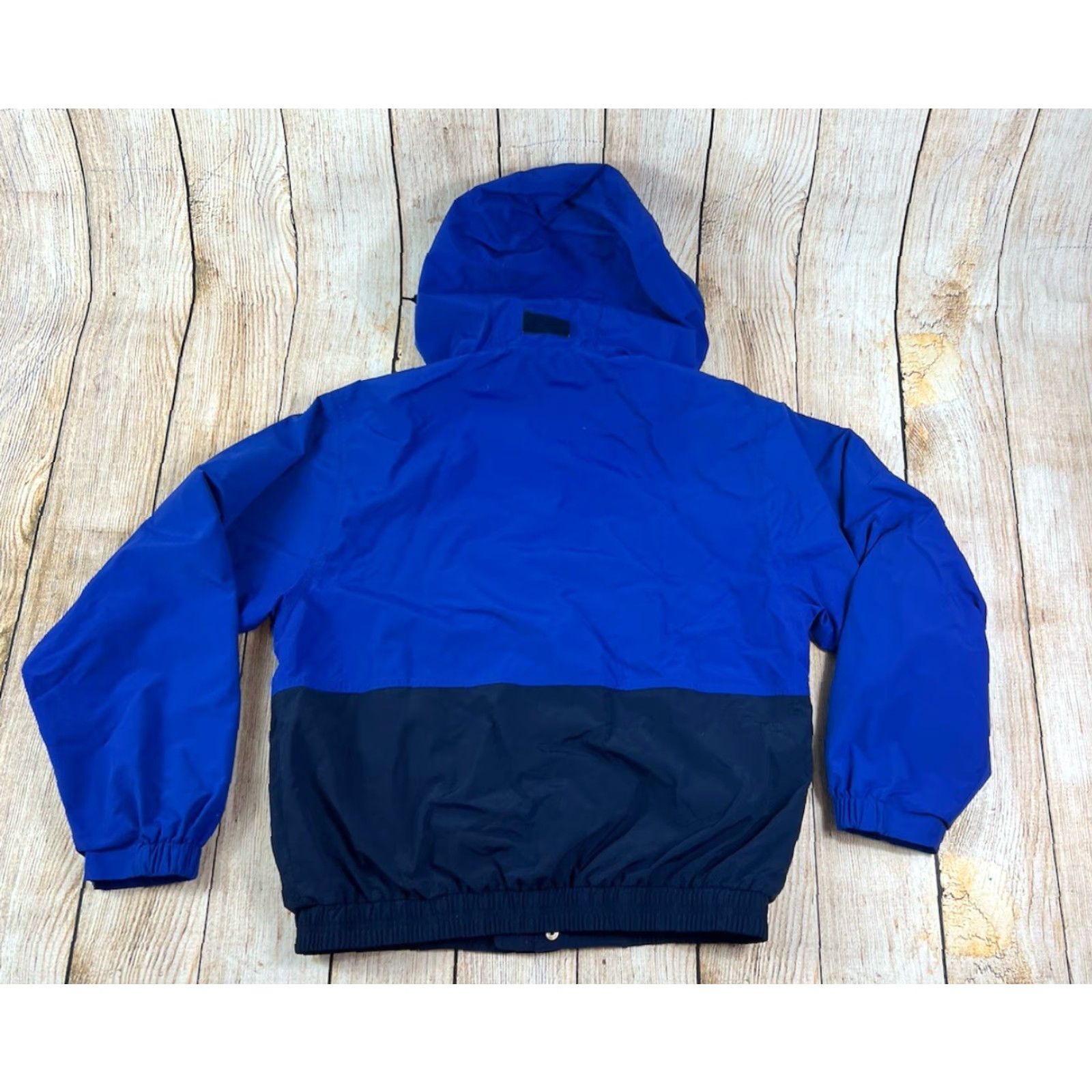 Eddie Bauer VINTAGE Eddie Bauer Ebtek Jacket Blue Hooded Coat Mens Small Zip Rain Coat Outdoor Ski Classic Style Mens Size US S / EU 44-46 / 1 - 2 Thumbnail