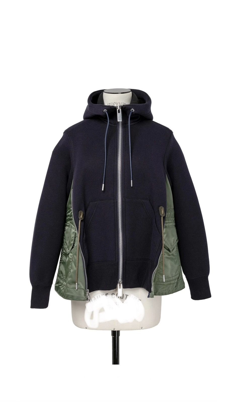 Sacai SACAI SCW-060 SPONGE SWEAT X MA-1 ZIPPER HOODIE Size US S / EU 44-46 / 1 - 1 Thumbnail