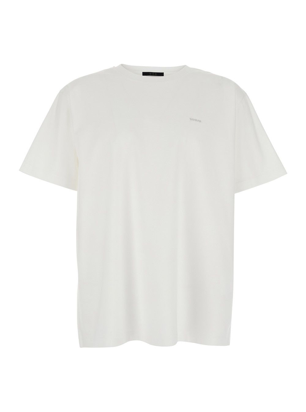 TATRAS T-Shirt 'SELO LOGO METALLO' White with Metallic Logo on the Front in Cotton for Men Size US L / EU 52-54 / 3 - 1 Thumbnail