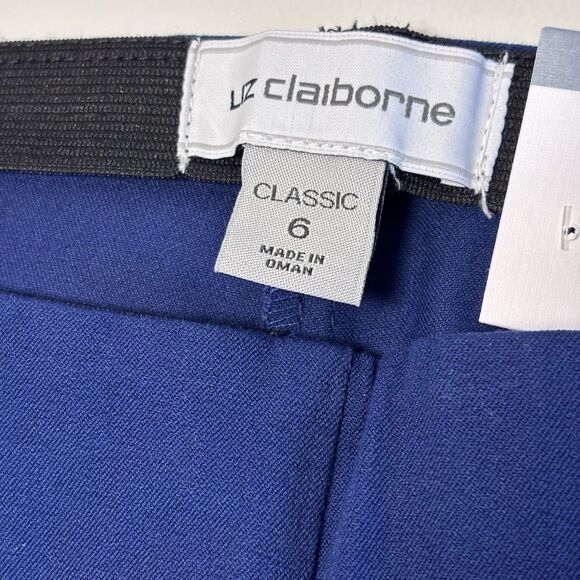 Liz Claiborne Liz Claiborne Classic Women's Pants Blue 6 Mid-rise Pull On Size 28" / US 6 / IT 42 - 5 Thumbnail
