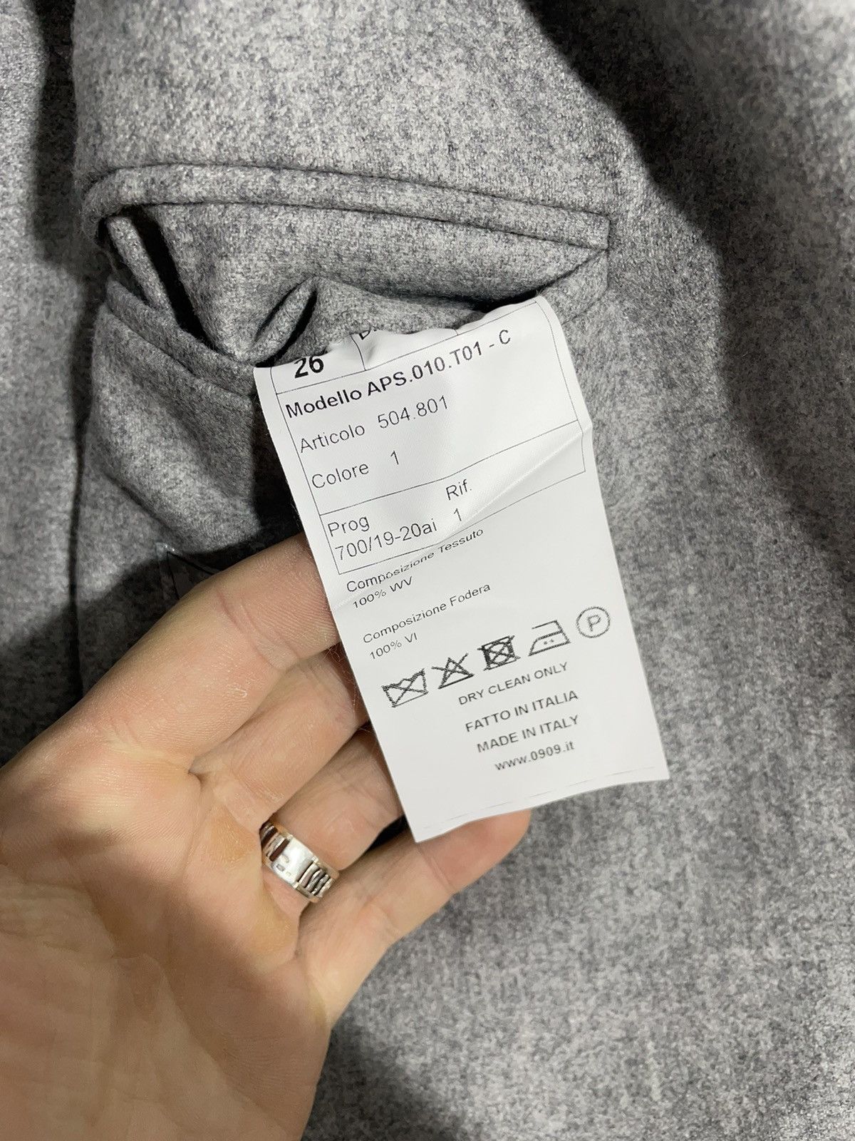 Other 0909 FATTO in Italia Vitale Barberis Canonico wool blazer Size 52R - 15 Thumbnail