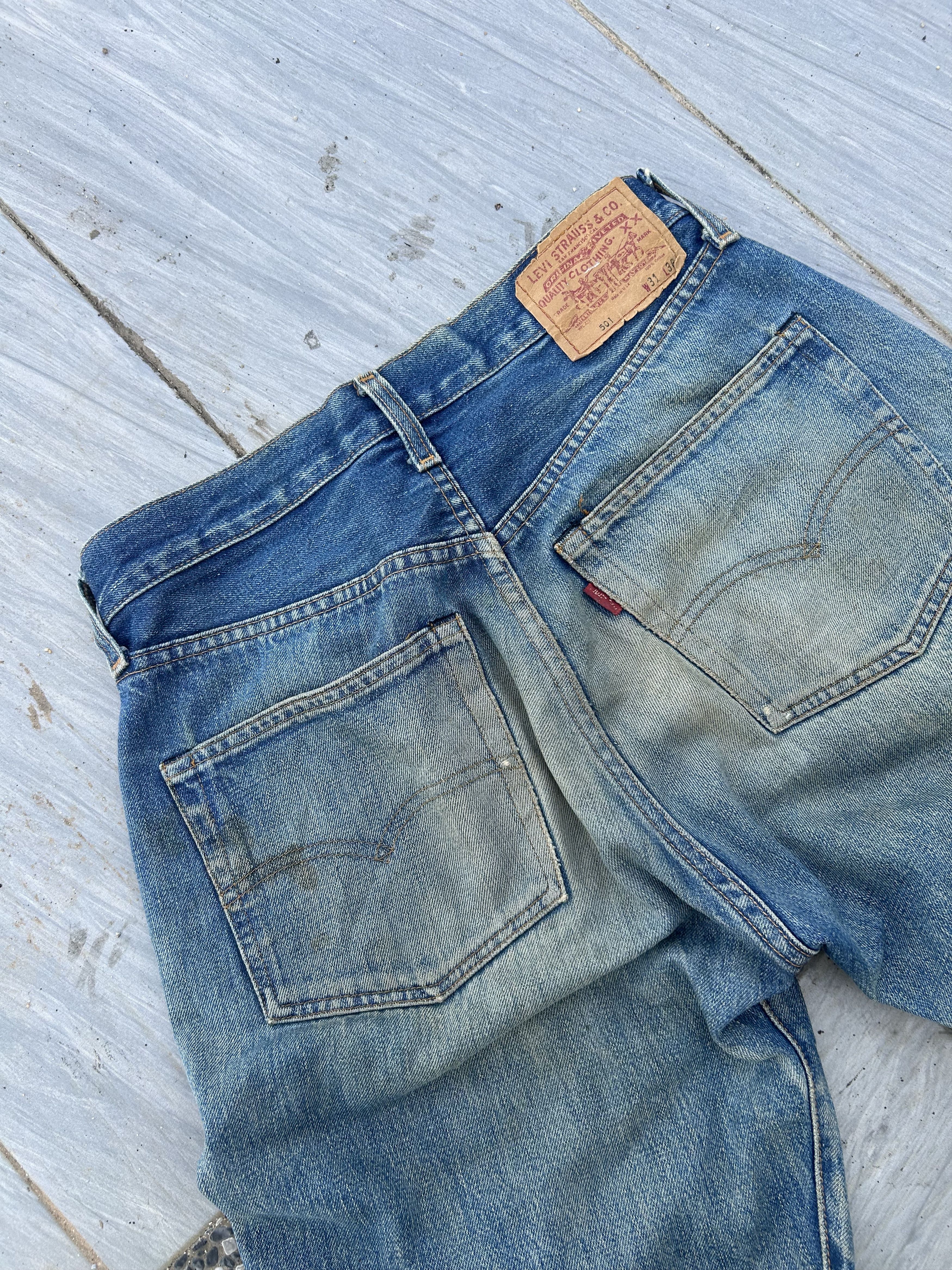 Levi's Vintage Clothing Trashed distressed vintage Levis Big E Lvc 110years Size US 30 / EU 46 - 6 Thumbnail