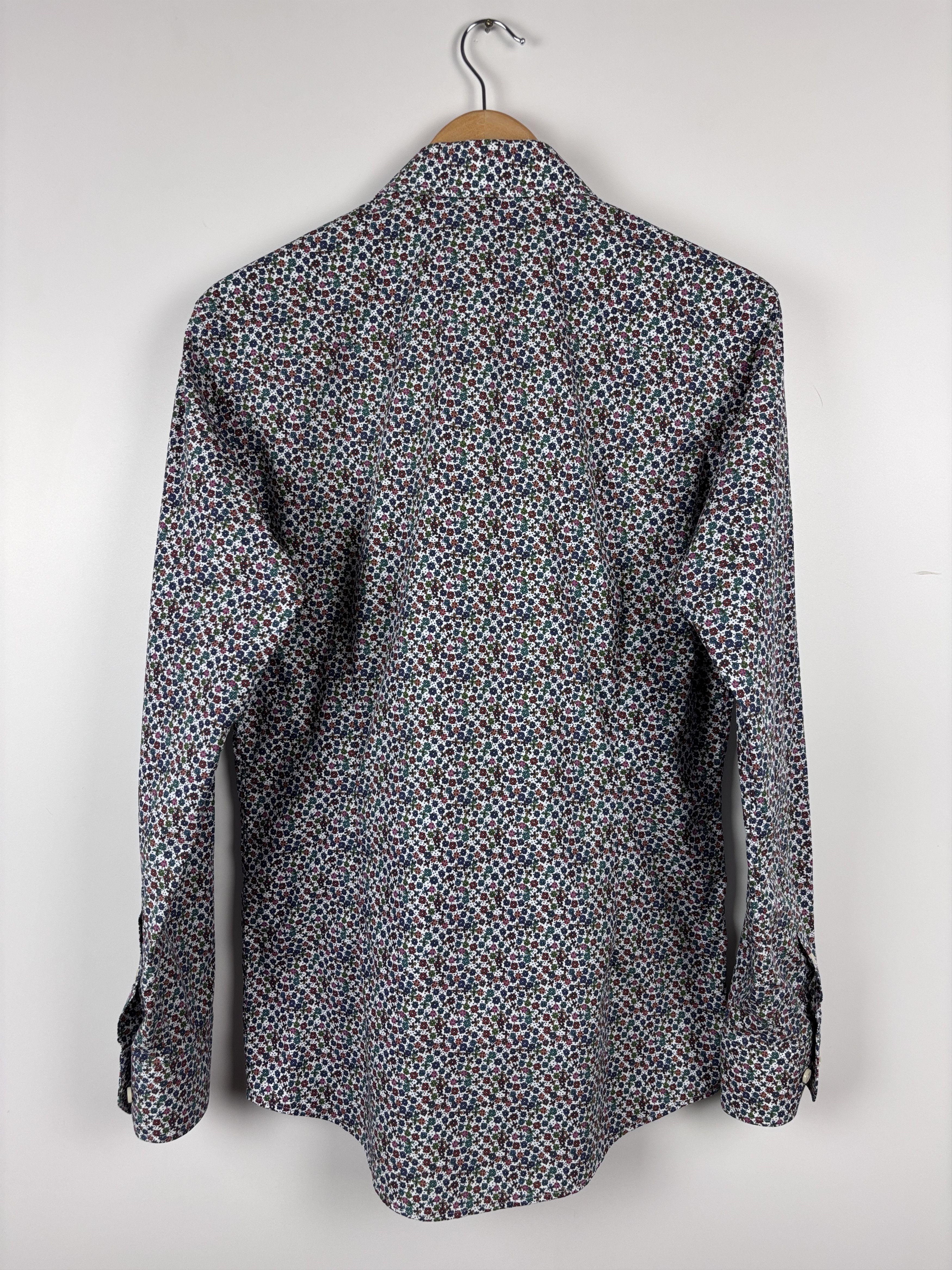 Eton Eton Floral Slim Fit Long Sleeve Button Shirt 40 15 3/4 Size US M / EU 48-50 / 2 - 4 Thumbnail