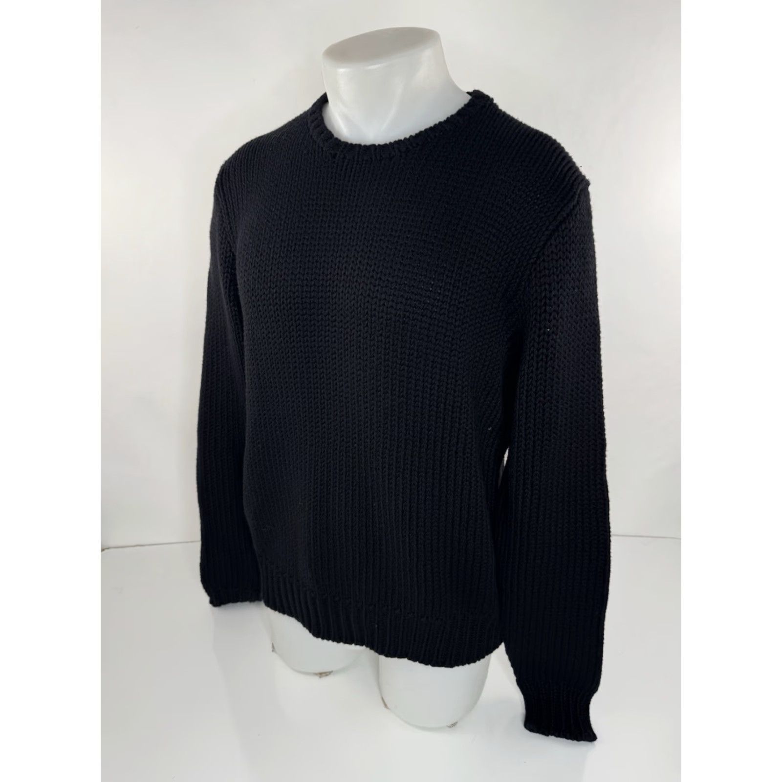 Polo Ralph Lauren Polo Ralph Lauren WOOL BLEND Knit ELBOW PATCH M / L Oversize Sweater Mens Black Wool Knit pullover 90s J16 Size US M / EU 48-50 / 2 - 2 Thumbnail