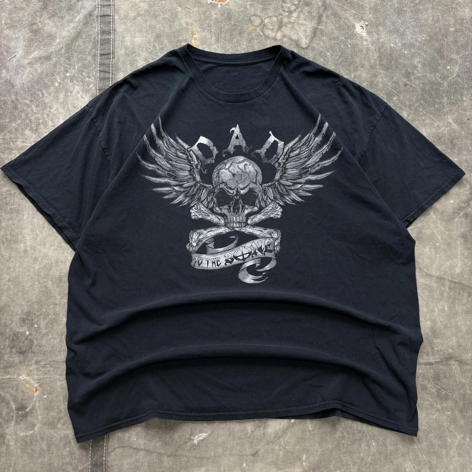 Vintage Vintage Y2K Dad To The Bone Affliction Skull Funny Shirt Size US XXL / EU 58 / 5 - 1 Thumbnail