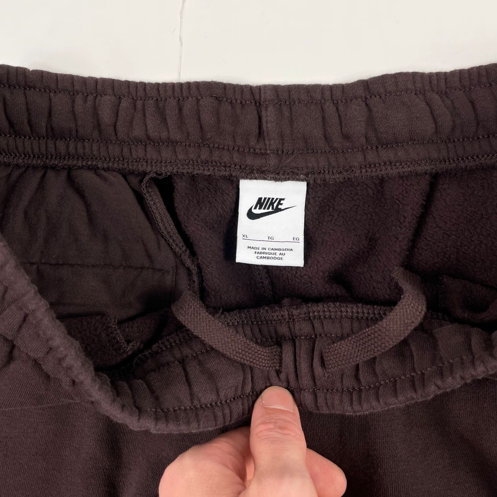Nike Nike Sweatpants Mens XL Brown Baggy Relaxed Tapered Fleece Lined Workout Pants Size US 34 / EU 50 - 6 Thumbnail