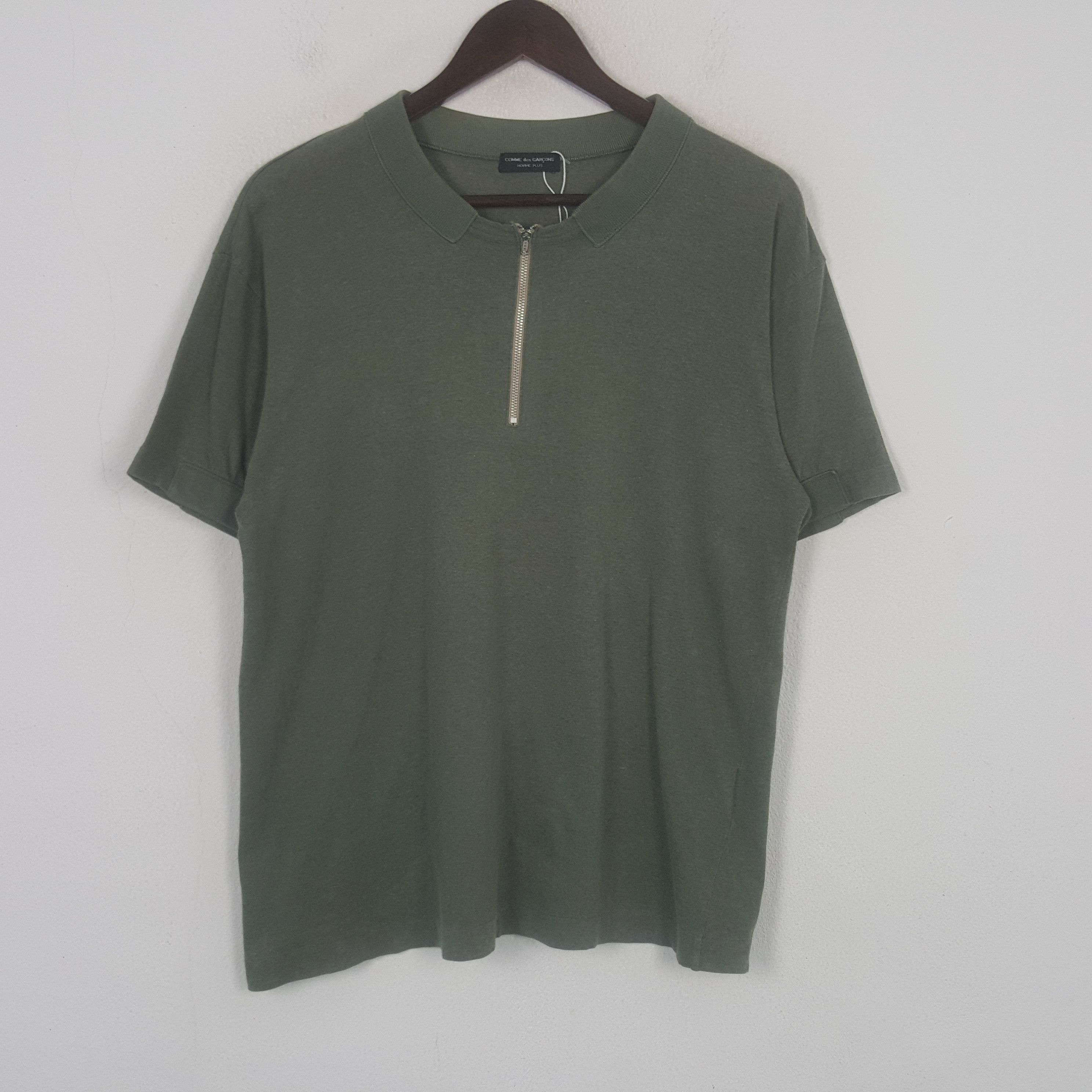 Comme des Garcons Vintage Comme Des Garcons Half Zipper Tshirt Size US L / EU 52-54 / 3 - 1 Thumbnail