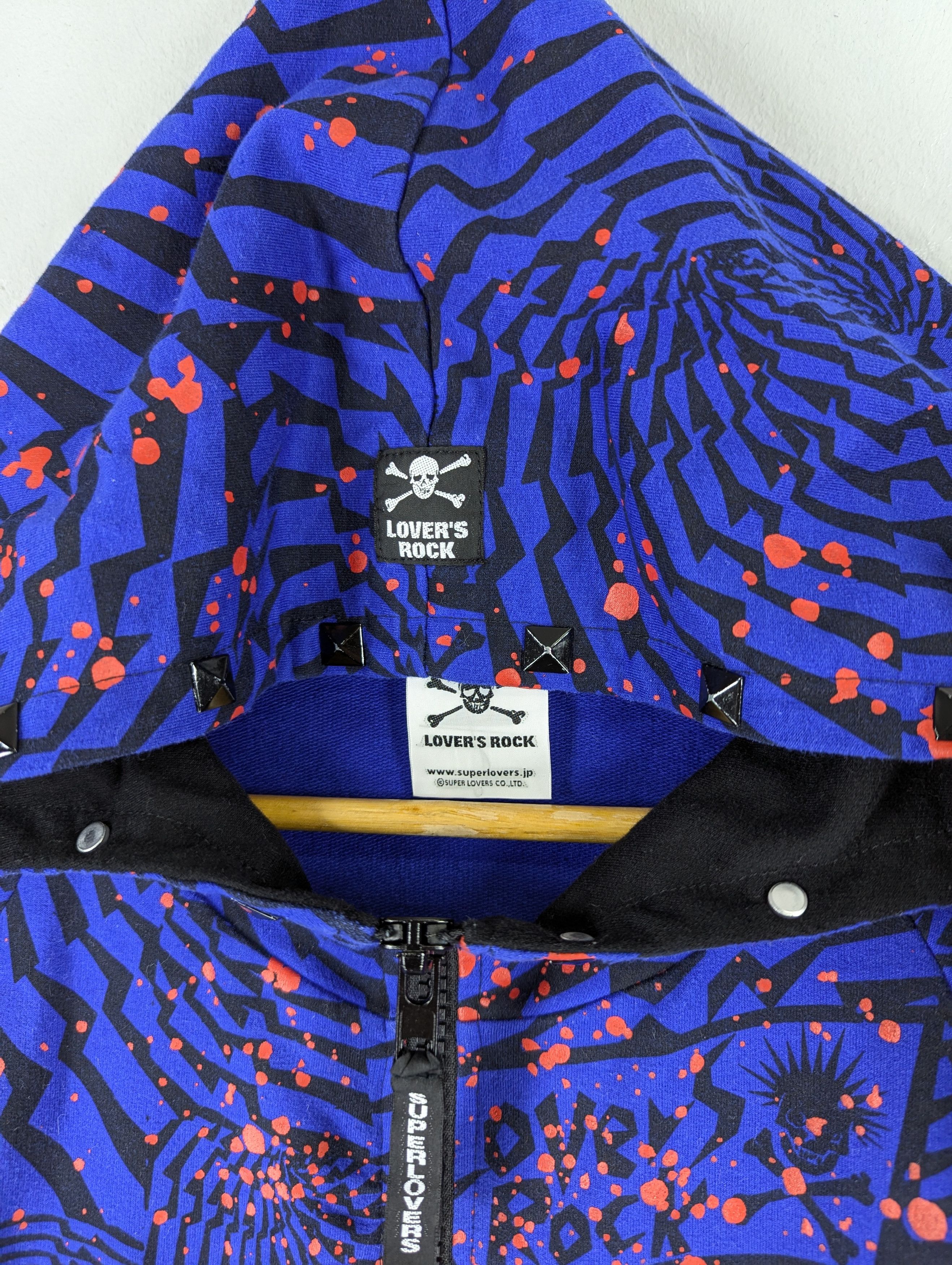 Japanese Brand Super Lovers Lovers Rock Zipper Hoodie Jacket Size US M / EU 48-50 / 2 - 9 Thumbnail