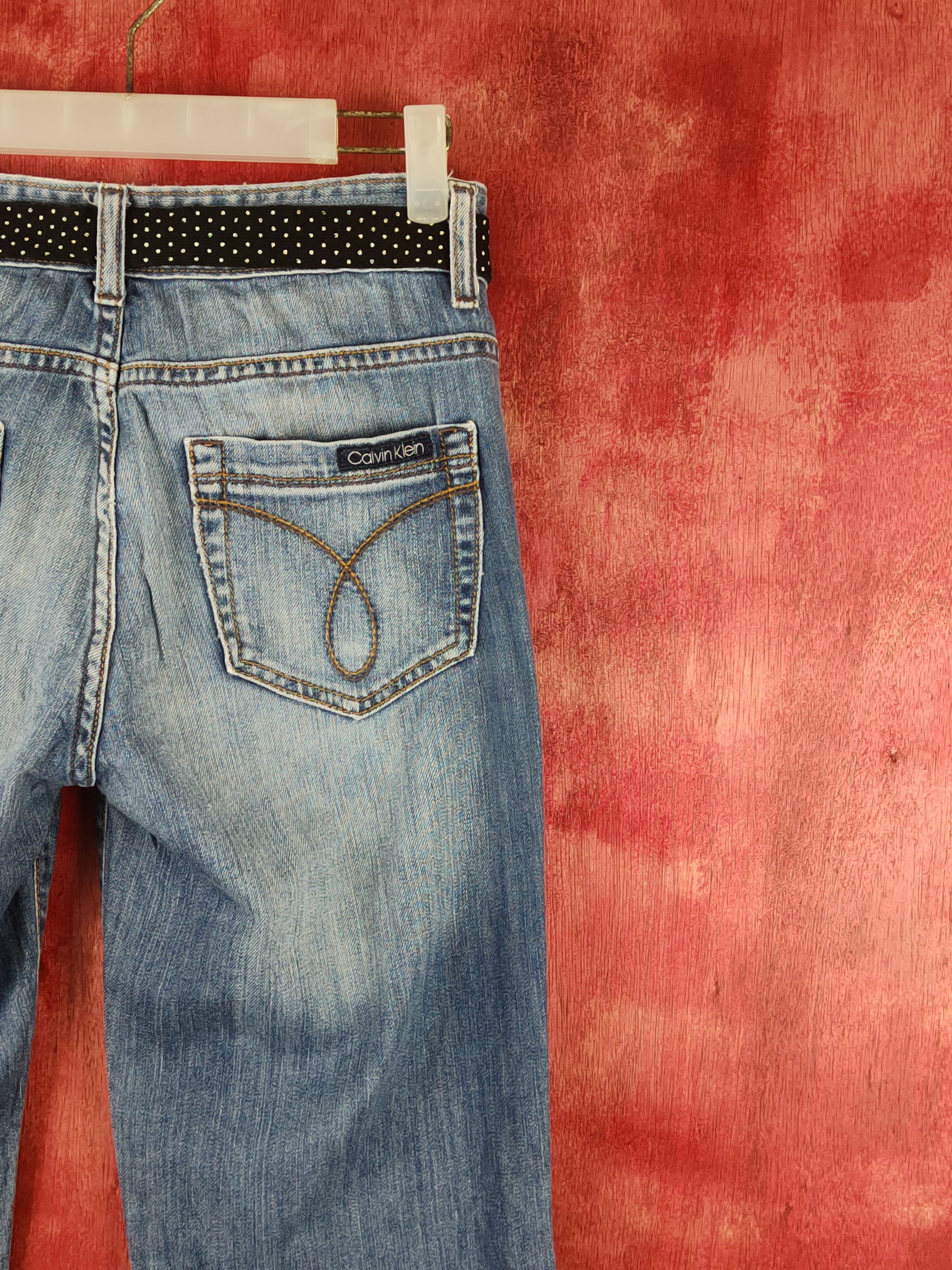 Calvin Klein Calvin Klein Blue Faded Distressed Ripped Jeans #S1772 Size 26" / US 2 / IT 38 - 11 Thumbnail