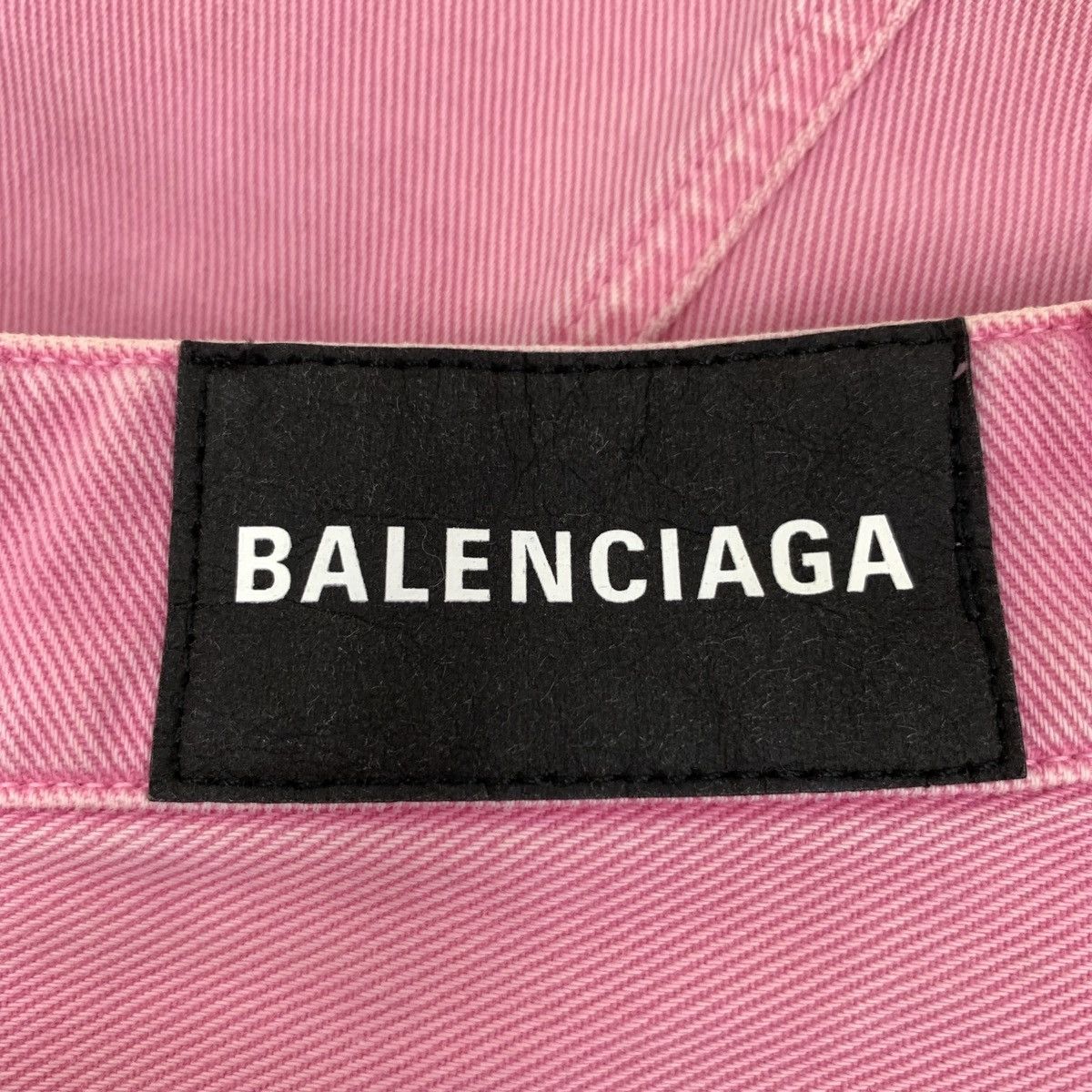 Balenciaga Balenciaga Pink Vintage Washed Denim Casual Skirt K26WX Size 26" / US 2 / IT 38 - 5 Thumbnail