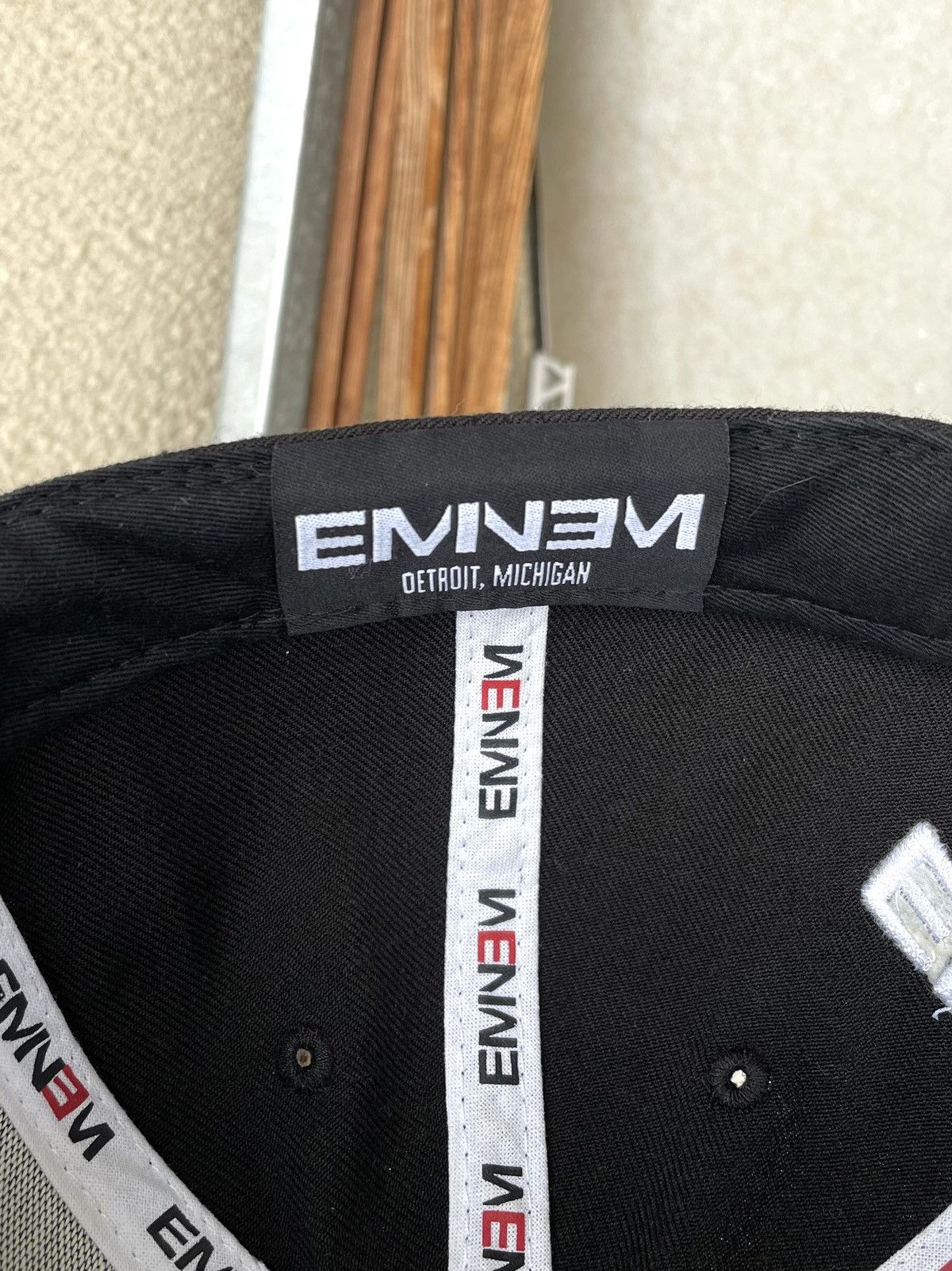 Eminem Vintage Y2K Eminem Flag Logo Rap Hip Hop Hat Cap Snapback Size ONE SIZE - 9 Thumbnail