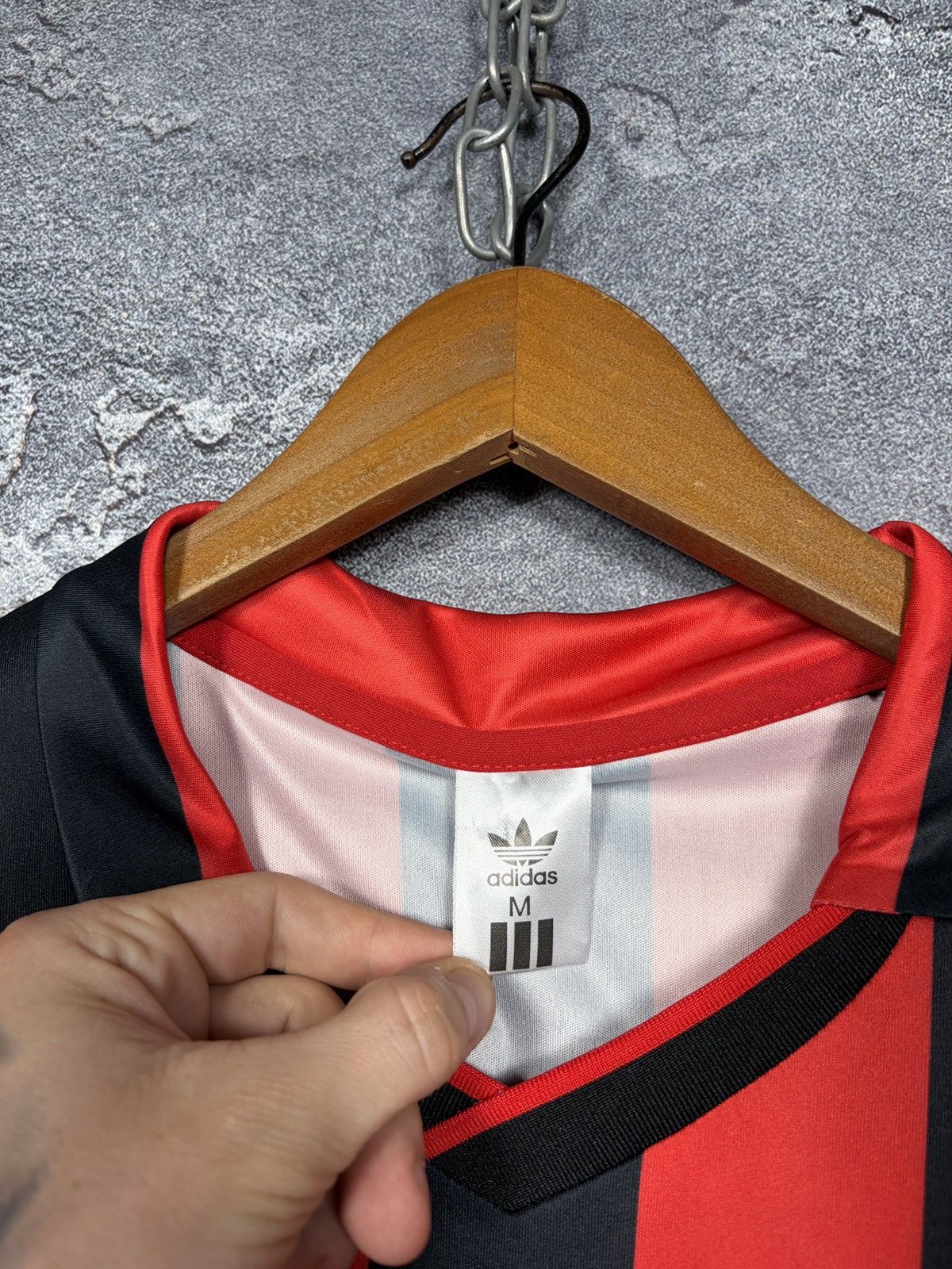 Adidas Vintage 1990 AC Milan #3 Maldini Jersey T-shirt Size US M / EU 48-50 / 2 - 7 Thumbnail