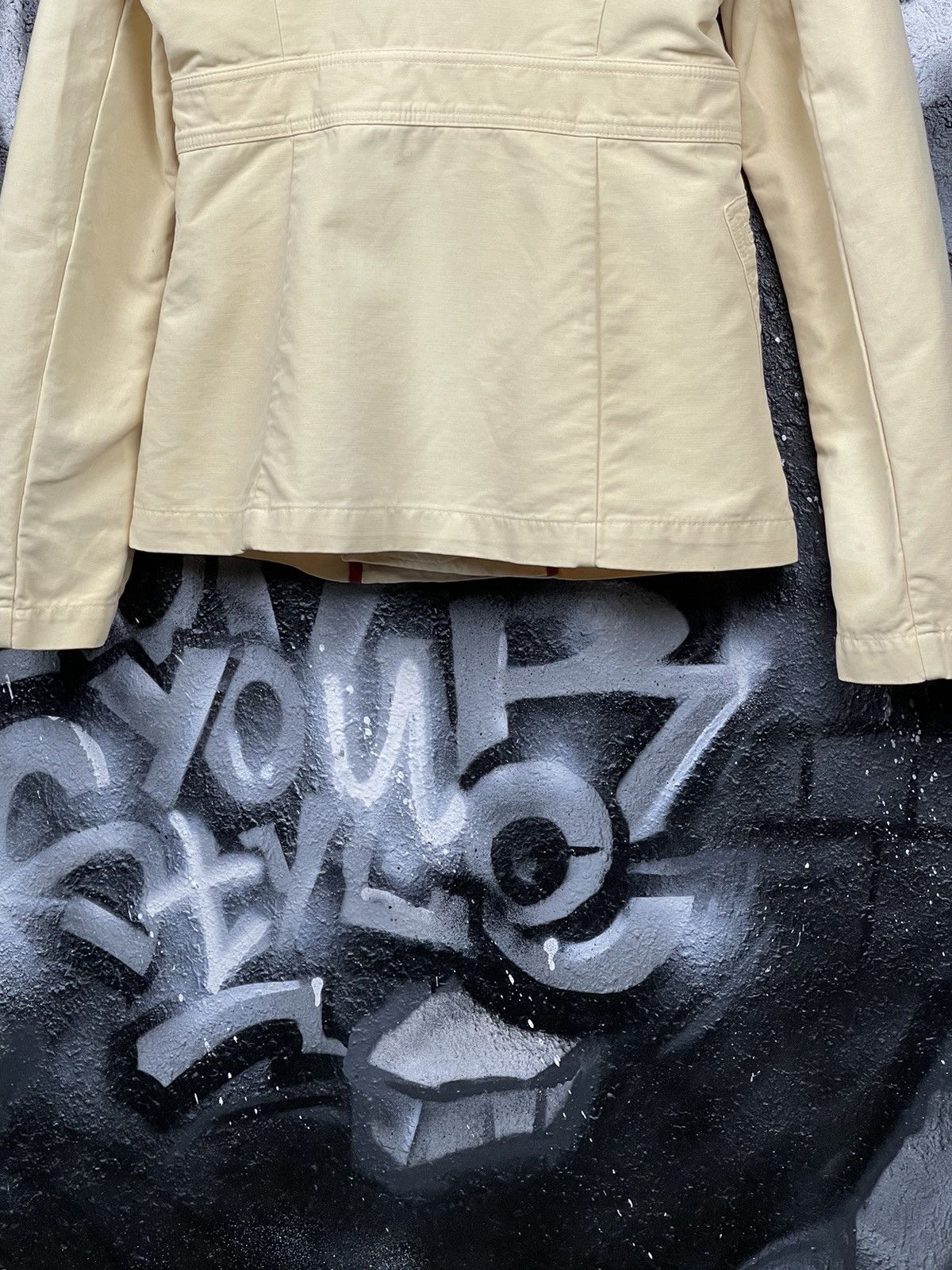 Diesel Diesel Y2K Vintage Beige Cotton Trench Coat Jacket Size L Size L / US 10 / IT 46 - 18 Thumbnail