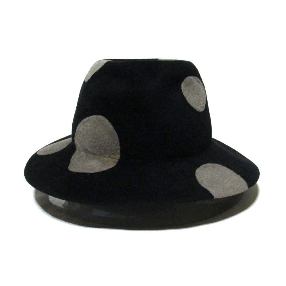 Yohji Yamamoto Yohji Yamamoto POUR HOMME Polka Dot Wool Hat Size ONE SIZE - 2 Thumbnail