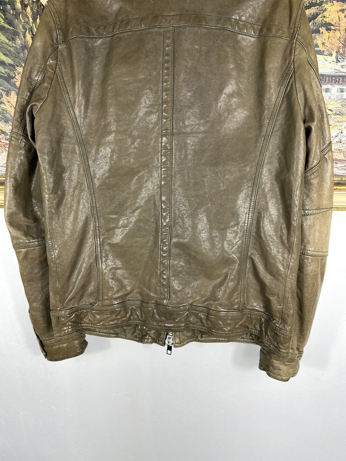 Allsaints × Japanese Brand Allsaints Spitalfields vintage retro y2k 00s leather jacket Size US L / EU 52-54 / 3 - 12 Thumbnail