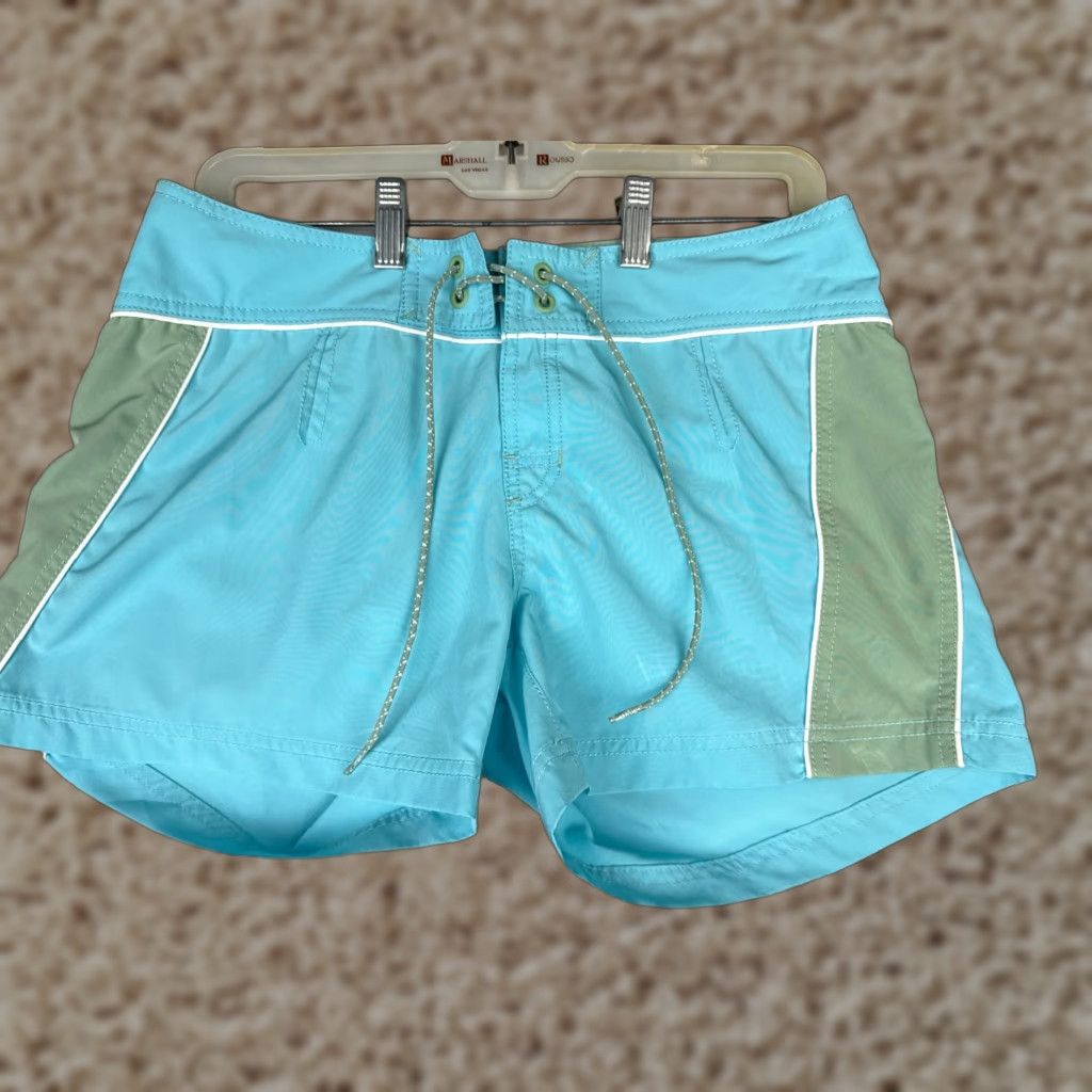 The North Face The North Face Swim Trunks Women 6 Blue Green Boardshort 4" 100% Polyester Beach Size ONE SIZE - 1 Thumbnail