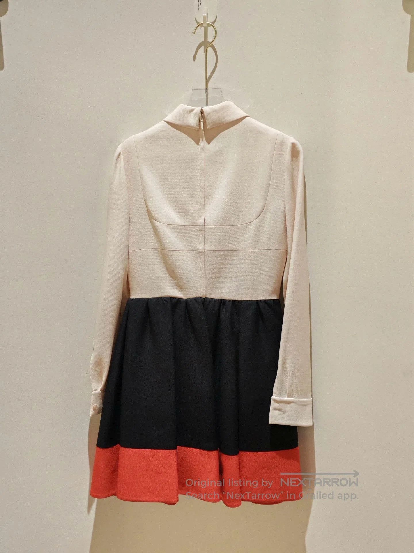 Valentino Valentino Runway Wool Silk Colorblock Dress. Size S / US 4 / IT 40 - 2 Thumbnail
