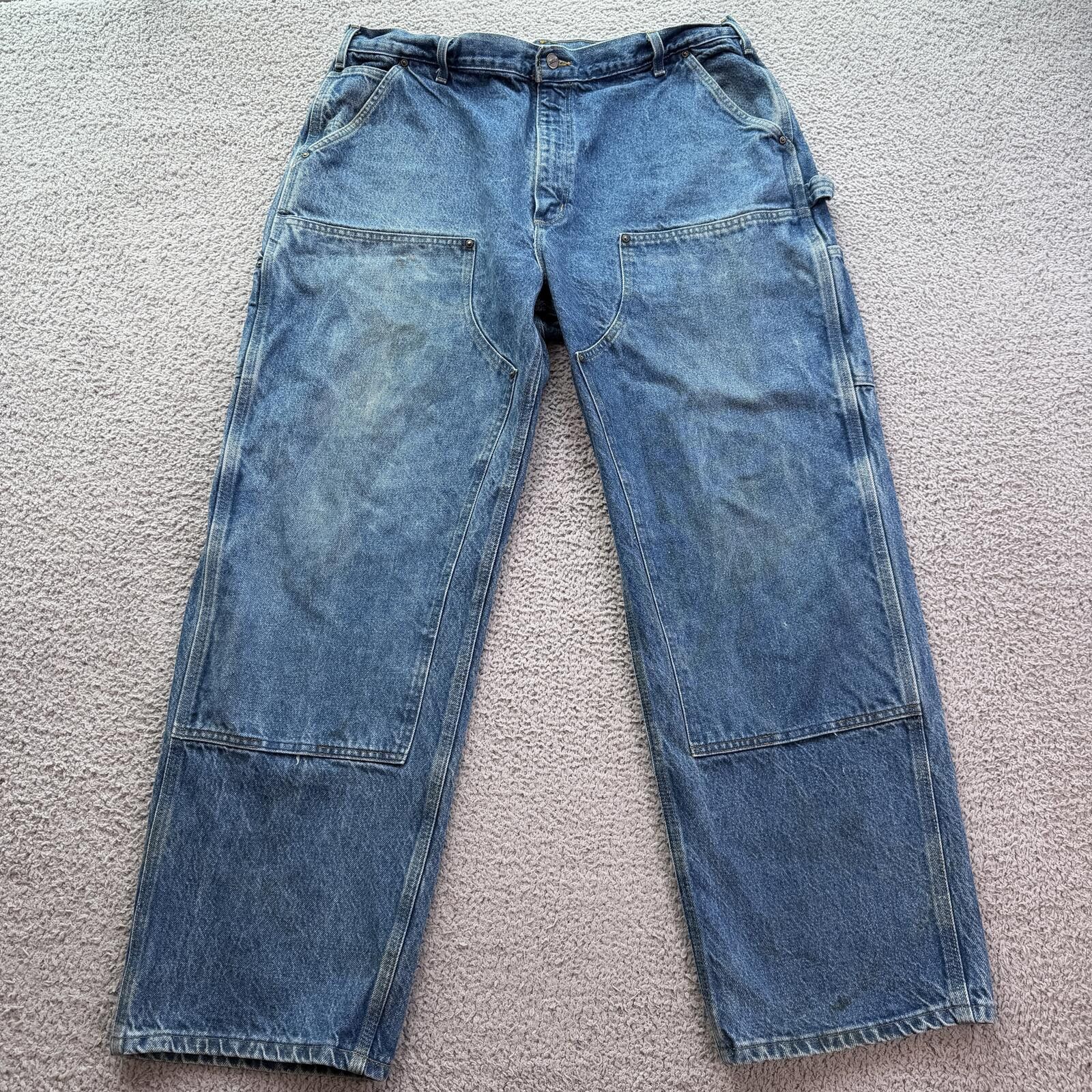 Carhartt Vintage Carhartt Double Knee Jeans Made In USA Union 40x30 Size US 40 / EU 56 - 1 Thumbnail