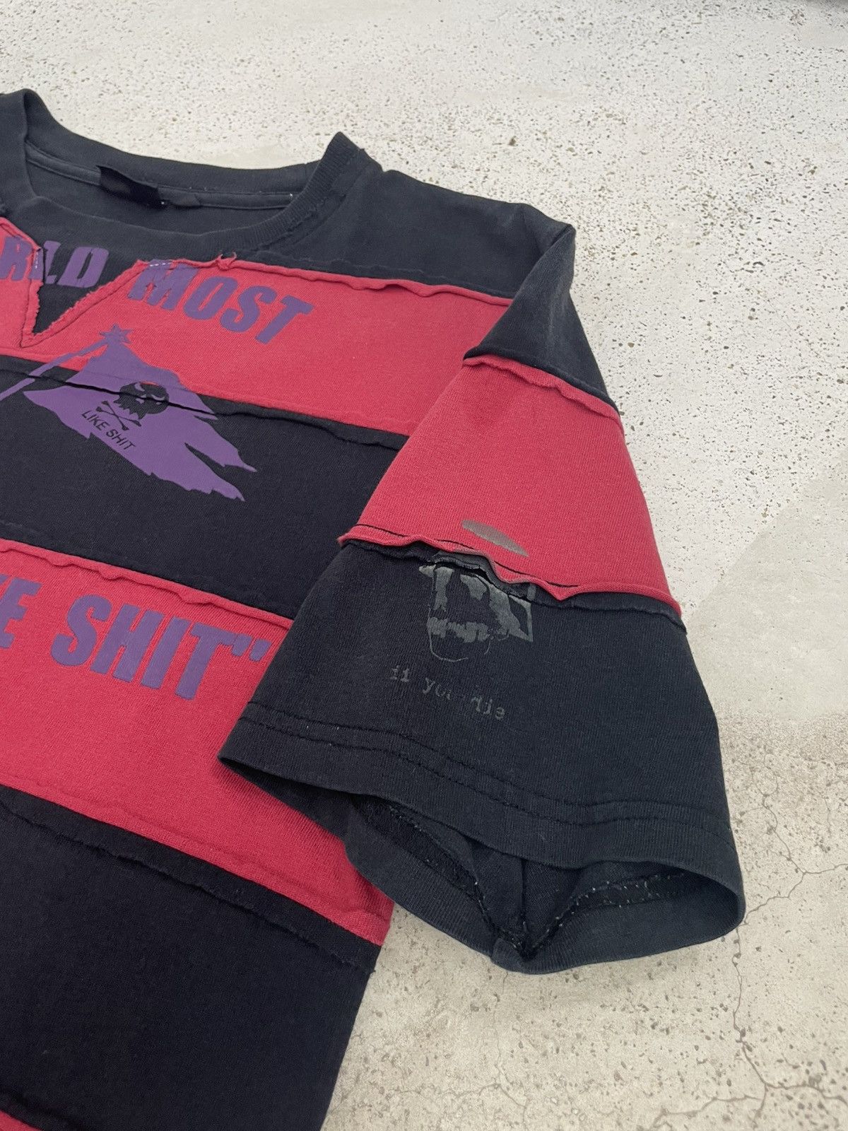 Japanese Brand Anarchy Sounds Like Shit Skull Y2K Punk Rebel Size US M / EU 48-50 / 2 - 7 Thumbnail
