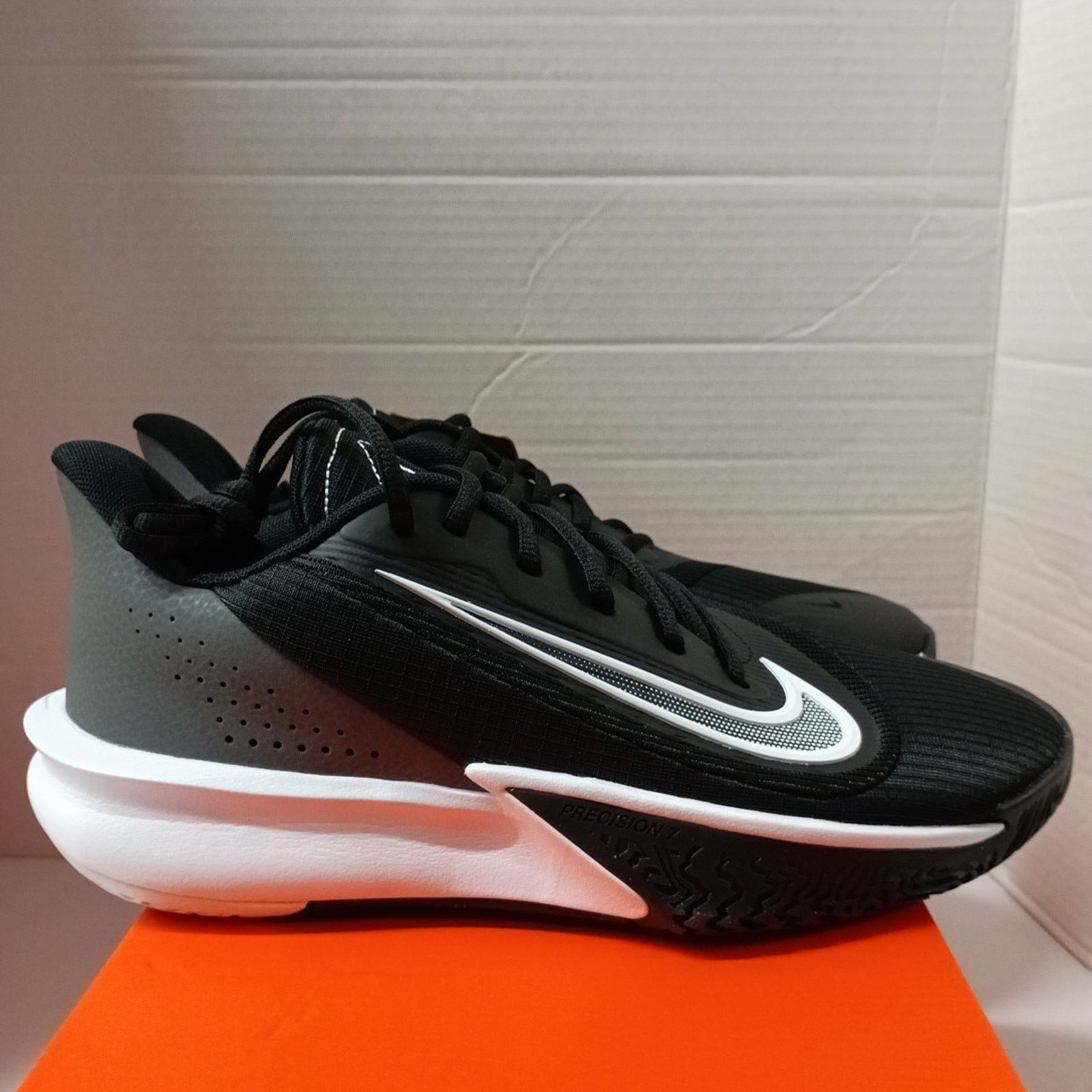 Nike Men's Nike Precision VII Basketball Sneakers Size 9 Black Size US 9 / EU 42 - 1 Thumbnail