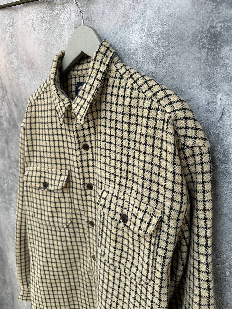 Abercrombie & Fitch × Vintage Abercrombie Fitch Vintage Plaid Overshirt Wool Button Jacket Size US M / EU 48-50 / 2 - 6 Thumbnail