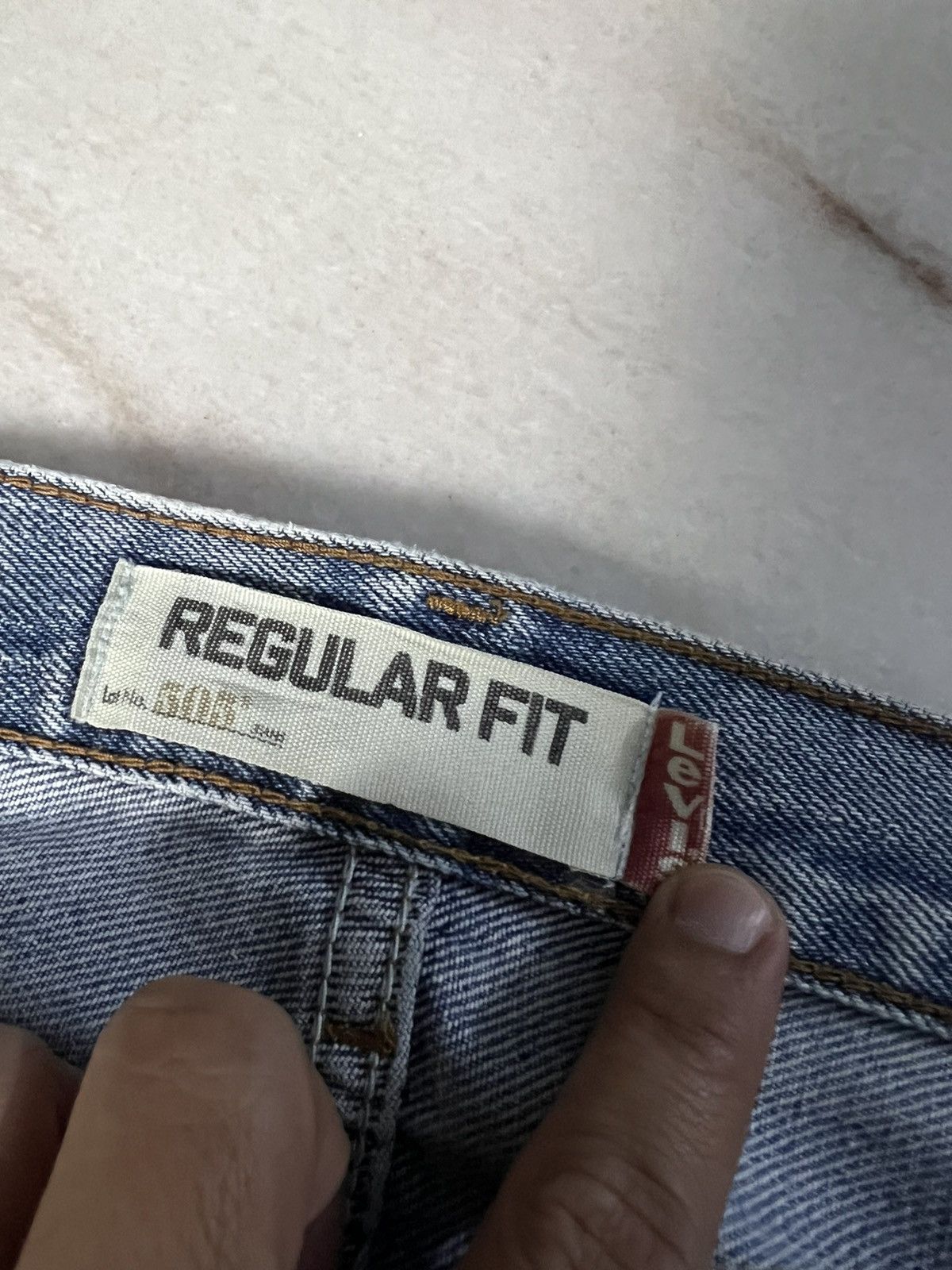 Jean × Levi's × Levi's Vintage Clothing VINTAGE LEVIS 505 DISTRESSED MUD WASH JEANS Size US 34 / EU 50 - 15 Thumbnail