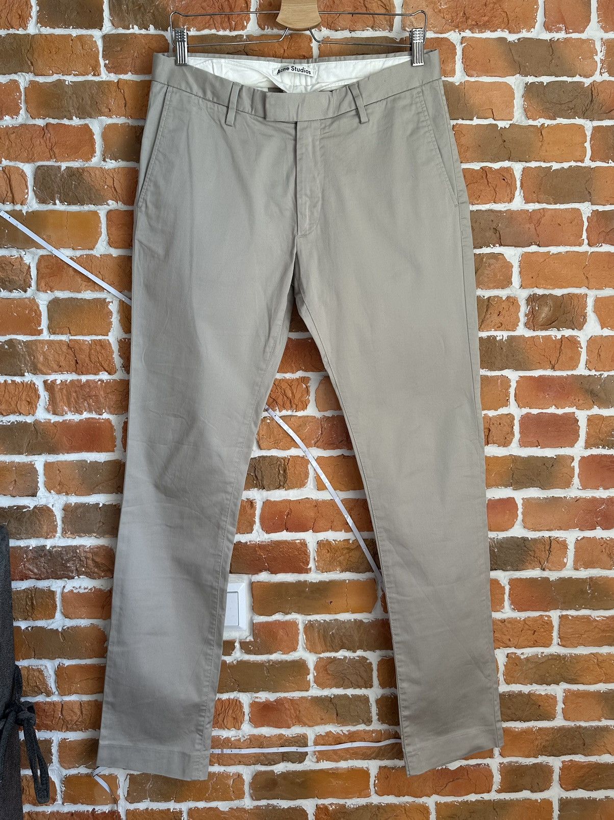 Acne Studios Acne Studios Pants Beige sz 50 Size US 32 / EU 48 - 1 Thumbnail