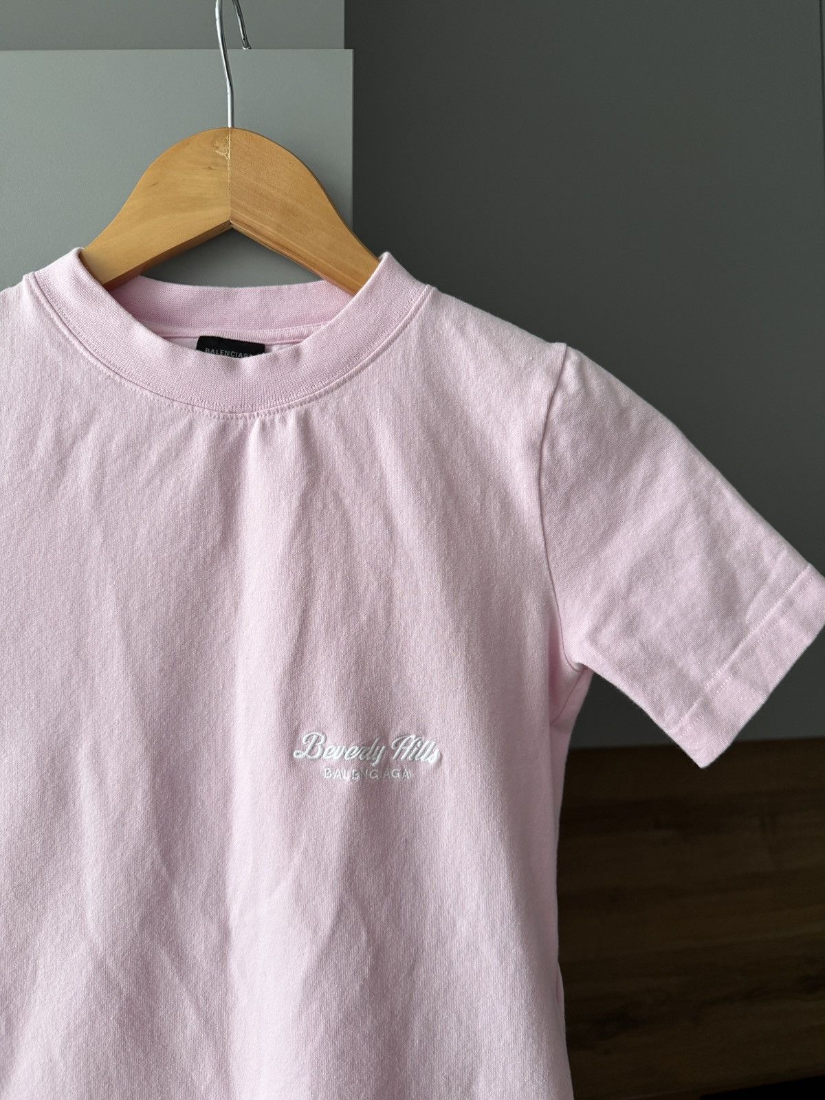 Balenciaga Balenciaga Beverly Hills Stretch Cotton Jersey Fitted Tee Size L / US 10 / IT 46 - 3 Thumbnail