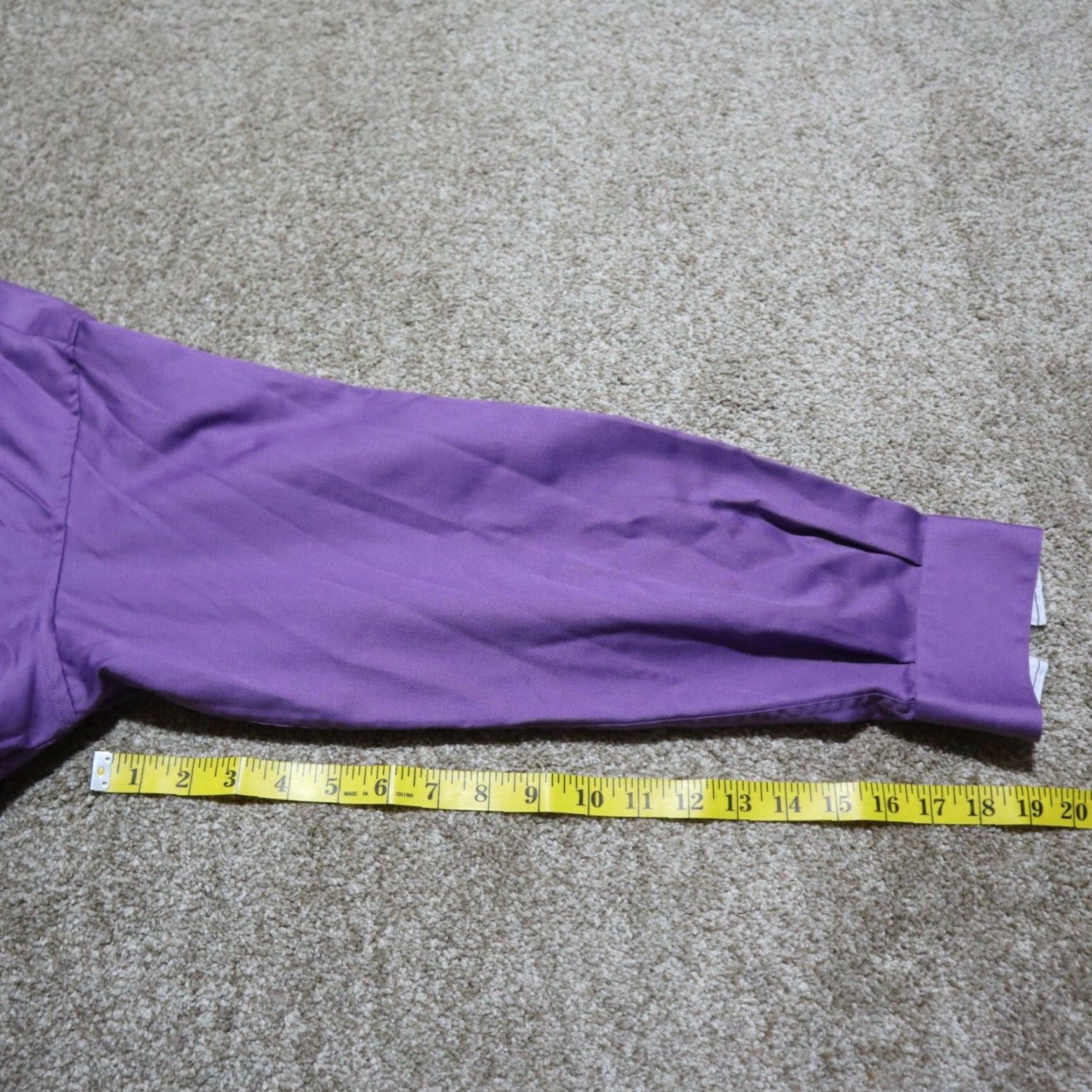 Vintage Crazy Horse Shirt Mens Regular 16 Purple Button-Down Dress Shirt 100% Cotton 32/33 Size 16 32/33 Purple Men’s Formal Shirt Size 40R - 6 Thumbnail