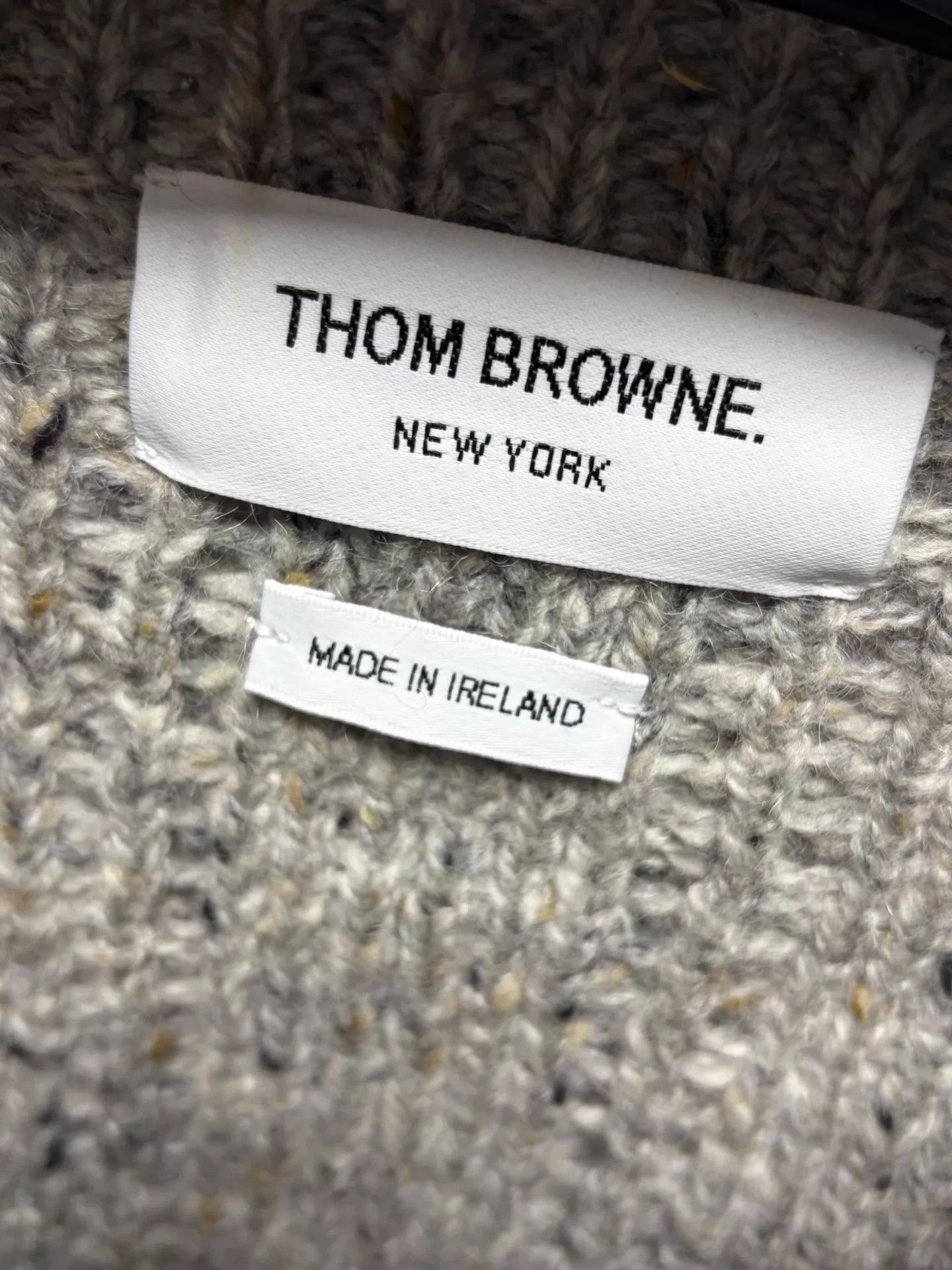 Thom Browne THOM BROWNE men's gray 3 like new sweater Size US L / EU 52-54 / 3 - 3 Thumbnail