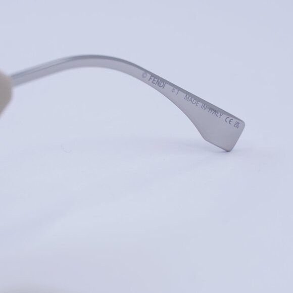 Fendi Fendi FE40133I 57E Sunglasses Brown/Silver Rectangle Frame Size ONE SIZE - 5 Thumbnail