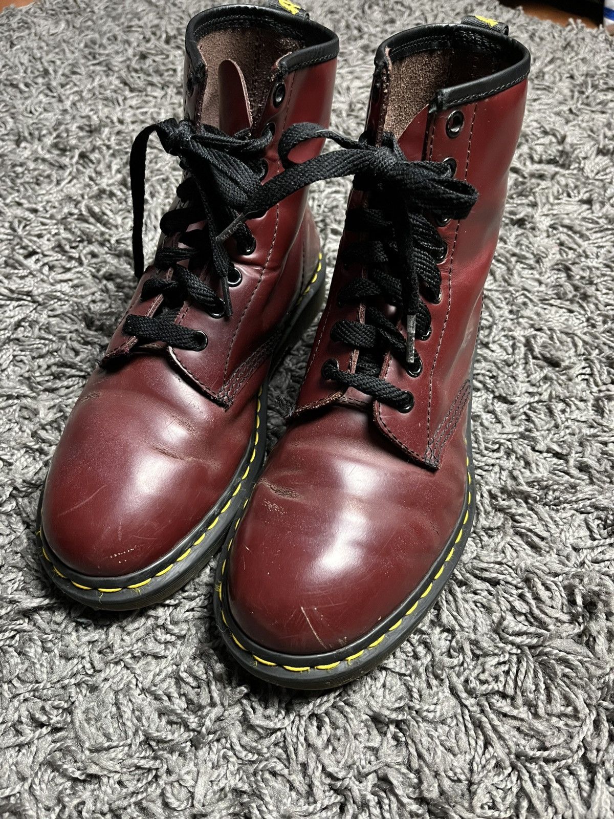 Dr. Martens Dr. Martens 1460 Smooth Leather Boots | Cherry Red | US 8M Size US 9 / EU 42 - 7 Thumbnail
