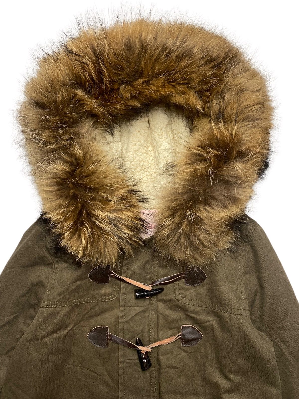 If Six Was Nine 2000s JB Girl - Raccoon Fur Hoodie Jacket Size M / US 6-8 / IT 42-44 - 4 Thumbnail