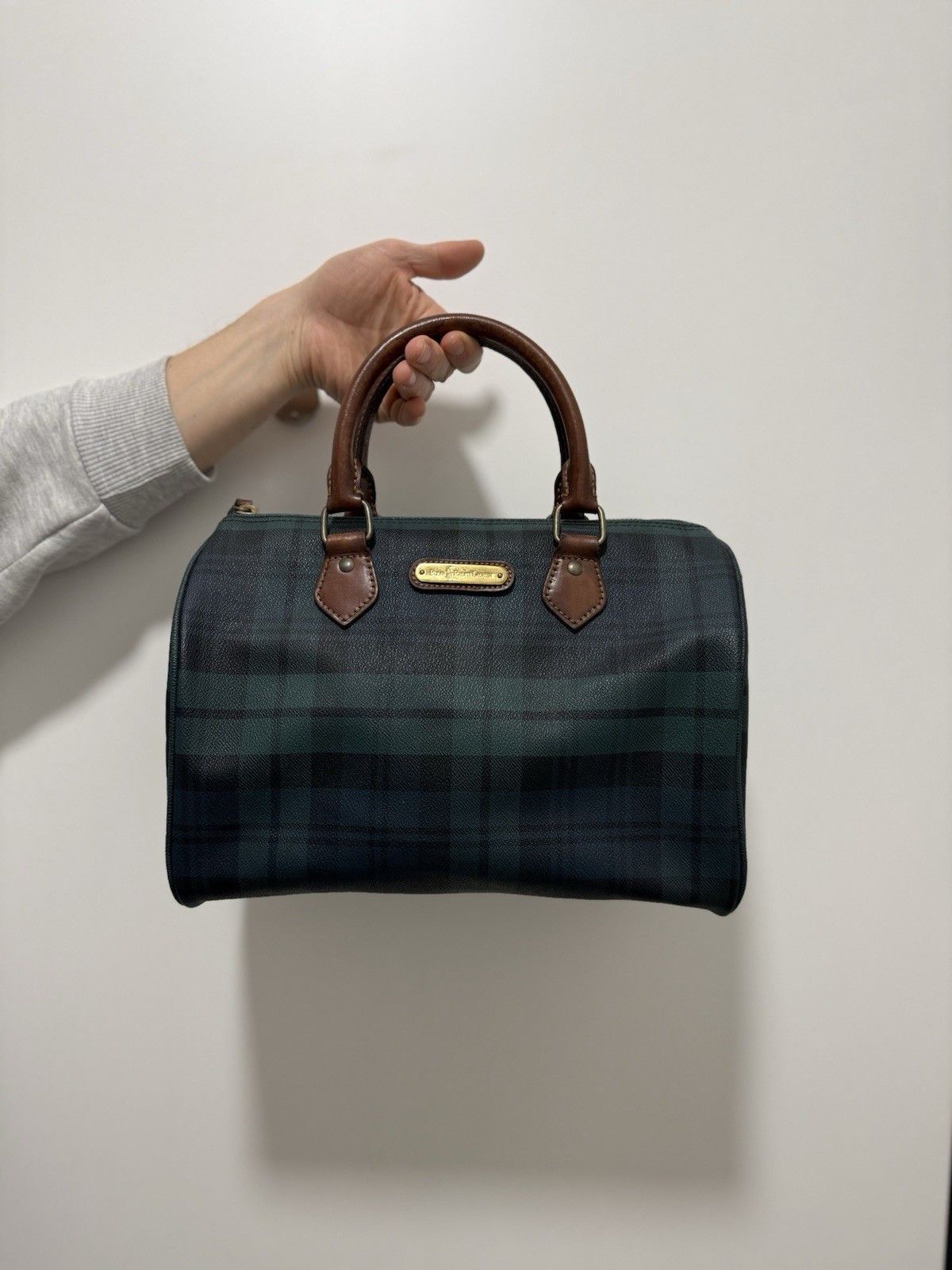 Polo Ralph Lauren DDP Vintage Polo Ralph Lauren Plaid Speedy Small Boston Bag Size ONE SIZE - 3 Thumbnail