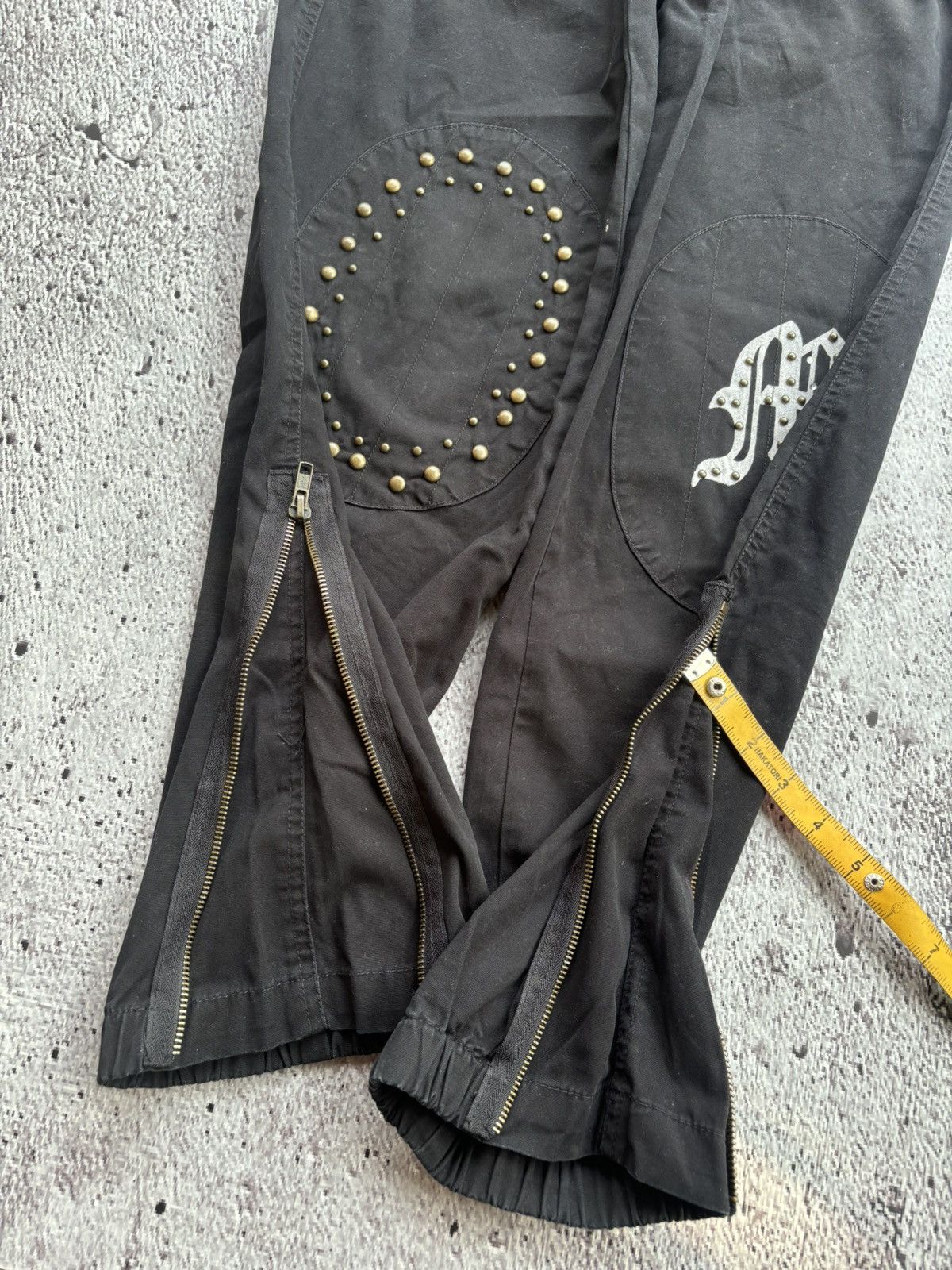 Hysteric Glamour Y2k Mirame Studded Black Pants Size US 29 - 16 Thumbnail